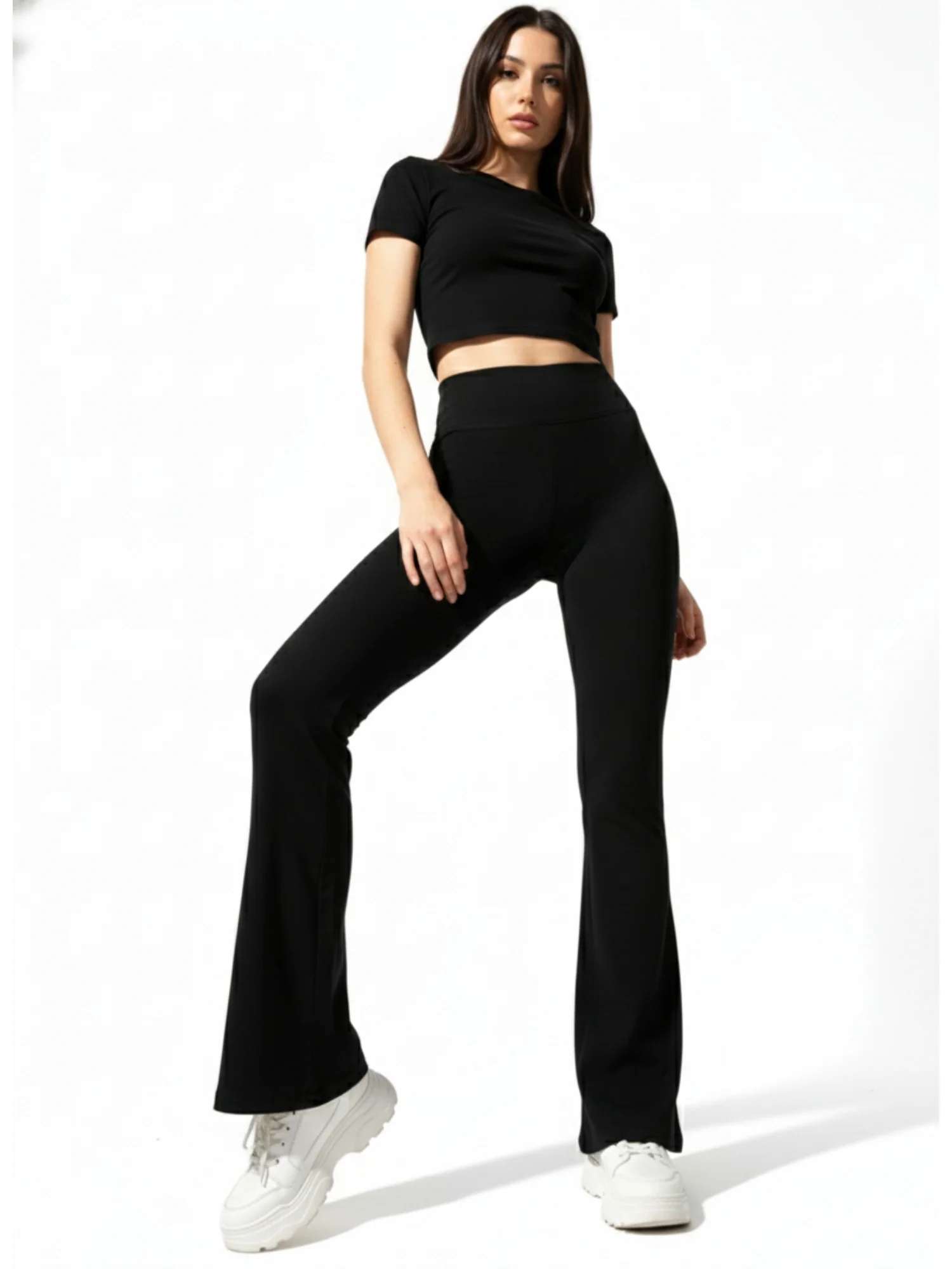 Basic Flared Leggings - Image 2