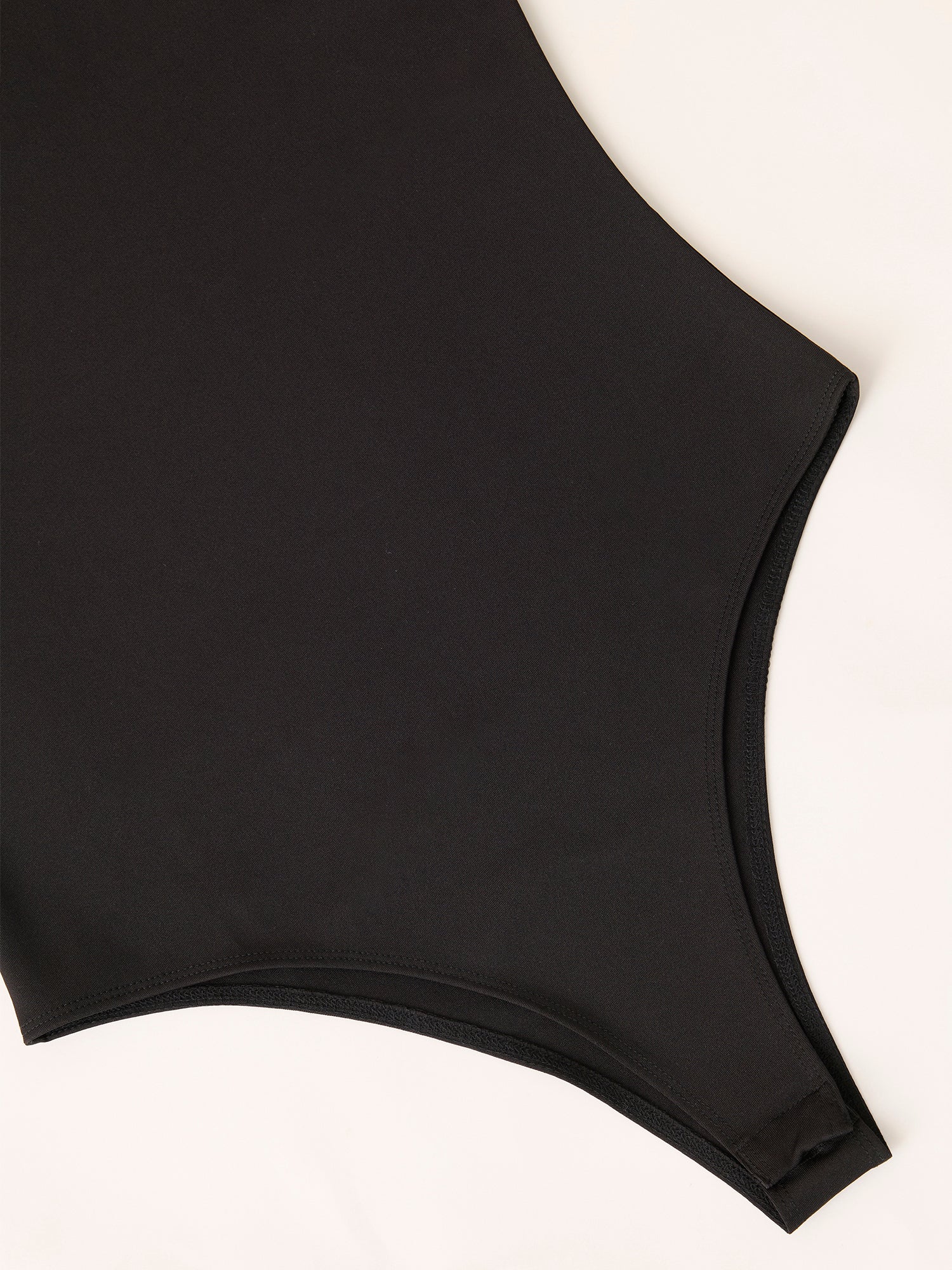 Black Basic Solid Bodysuit - Image 9