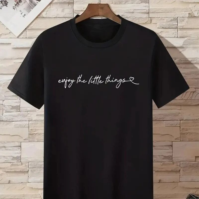 Black Chest Print Graphic Tshirt - Image 2