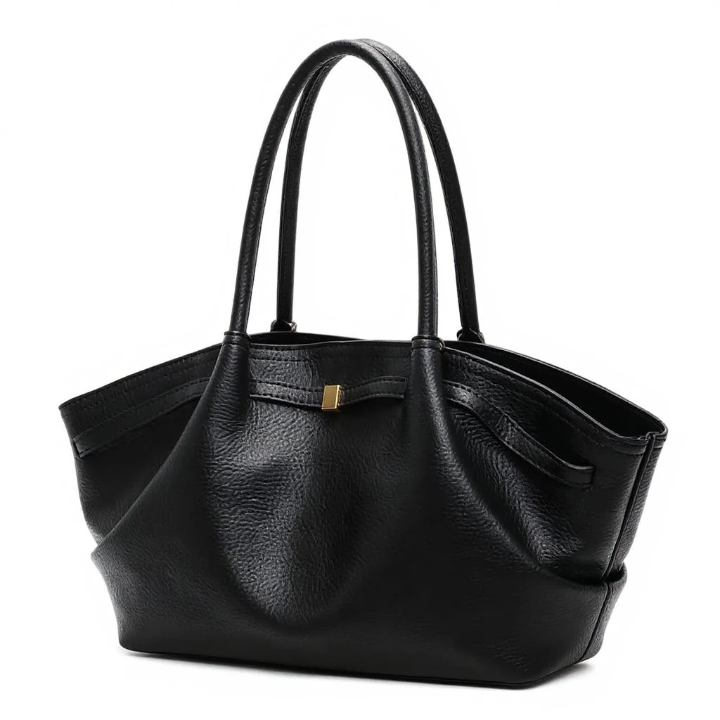 Black Curveline Shoulder Bag - Image 2