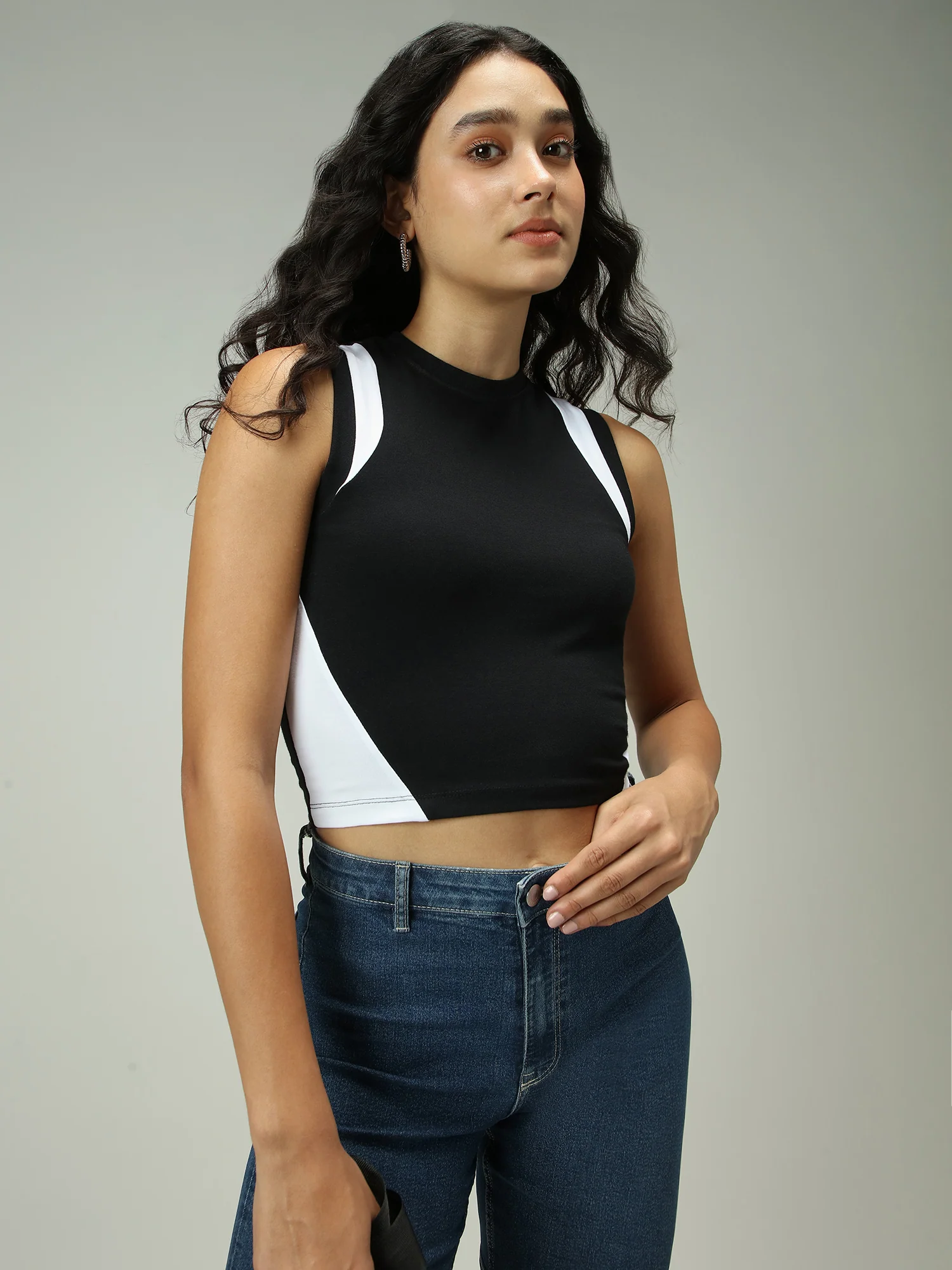 Black Dual Toned Tank - Image 5