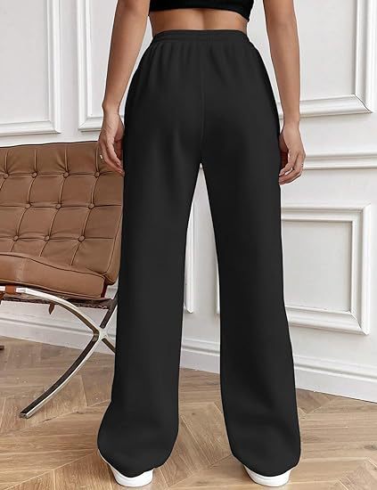 Black Elasticated Regular Fit Drawstring Joggers - Image 2