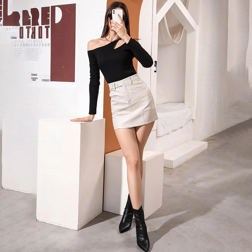 Black Full Sleeve Cut-Out Detail Top - Image 3