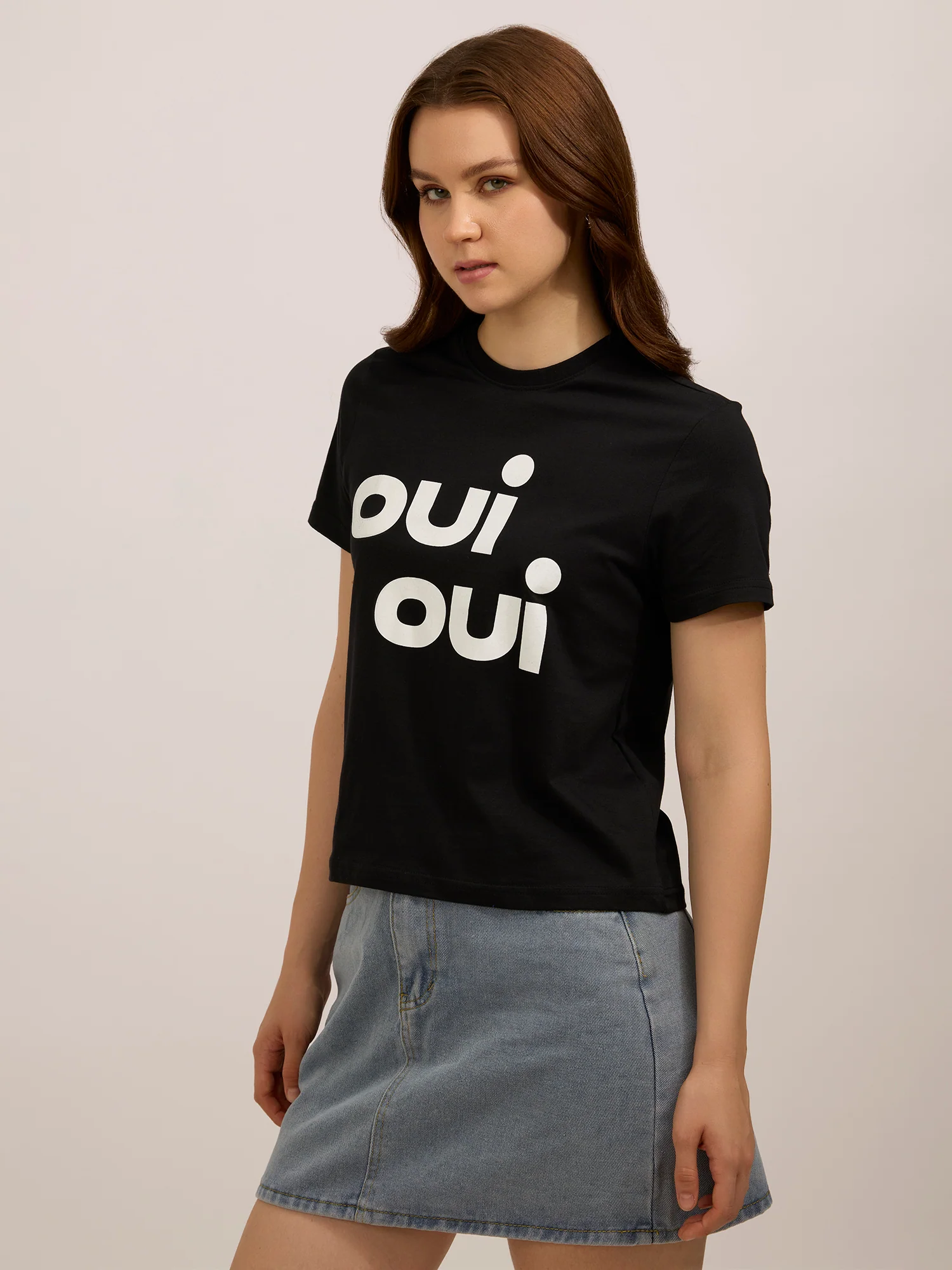 Black Graphic Regular T-Shirt - Image 3