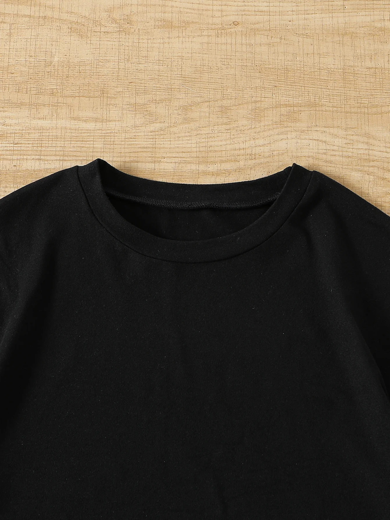 Black Graphic Regular Tshirt - Image 2