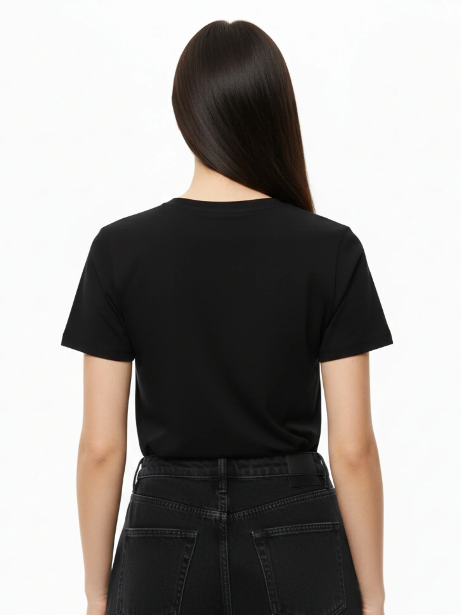 Black Regular Fit Graphic Tshirt - Image 4
