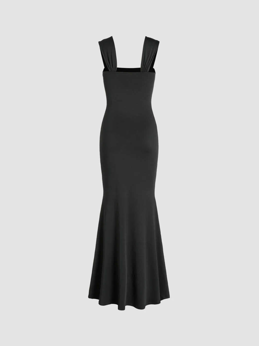 Black Sleeveless Square Neck Dress - Image 5