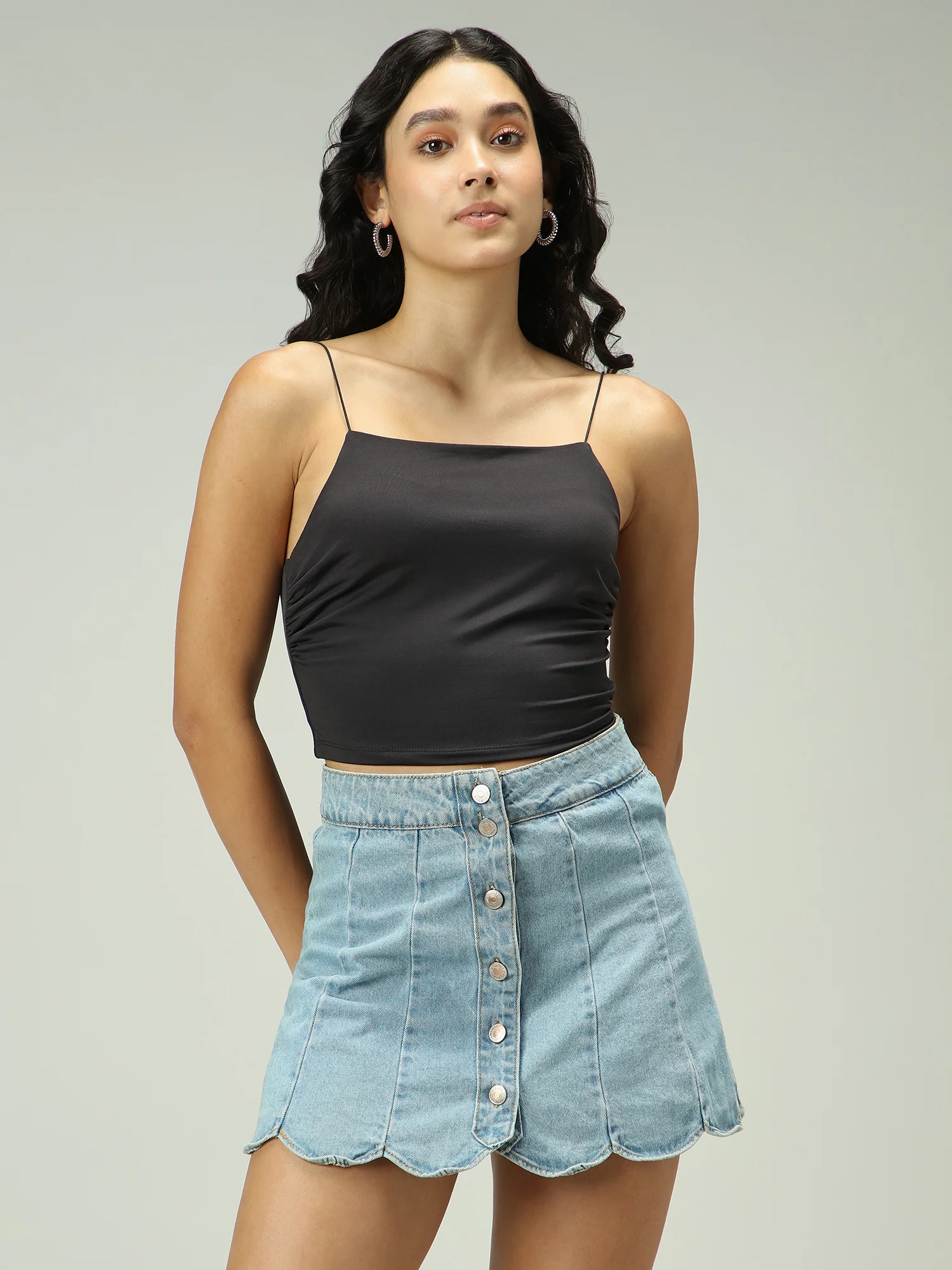 Black Spaghetti Strap Cami - Image 5