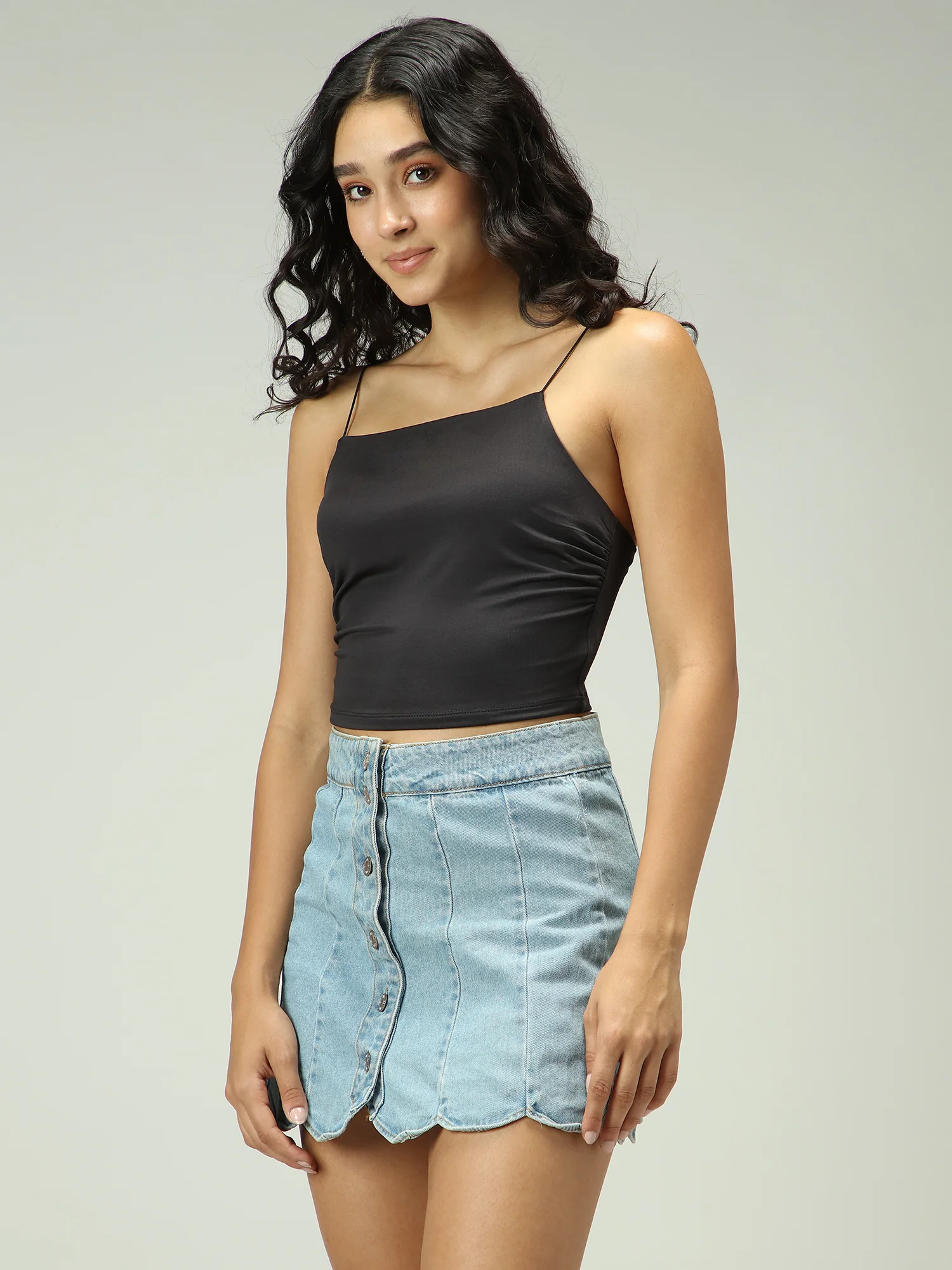 Black Spaghetti Strap Cami - Image 6