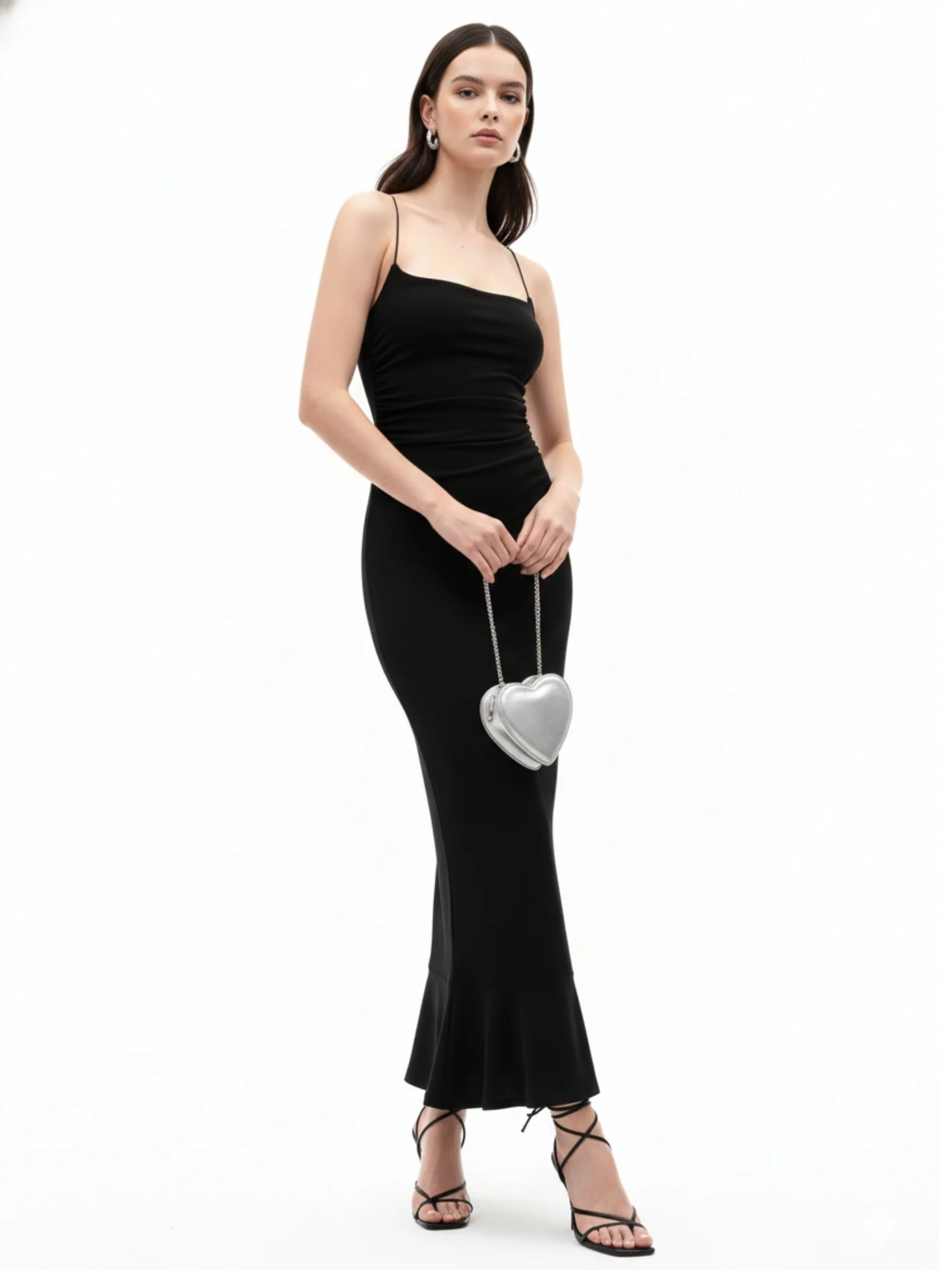 Black Spaghetti Strap Dress - Image 3