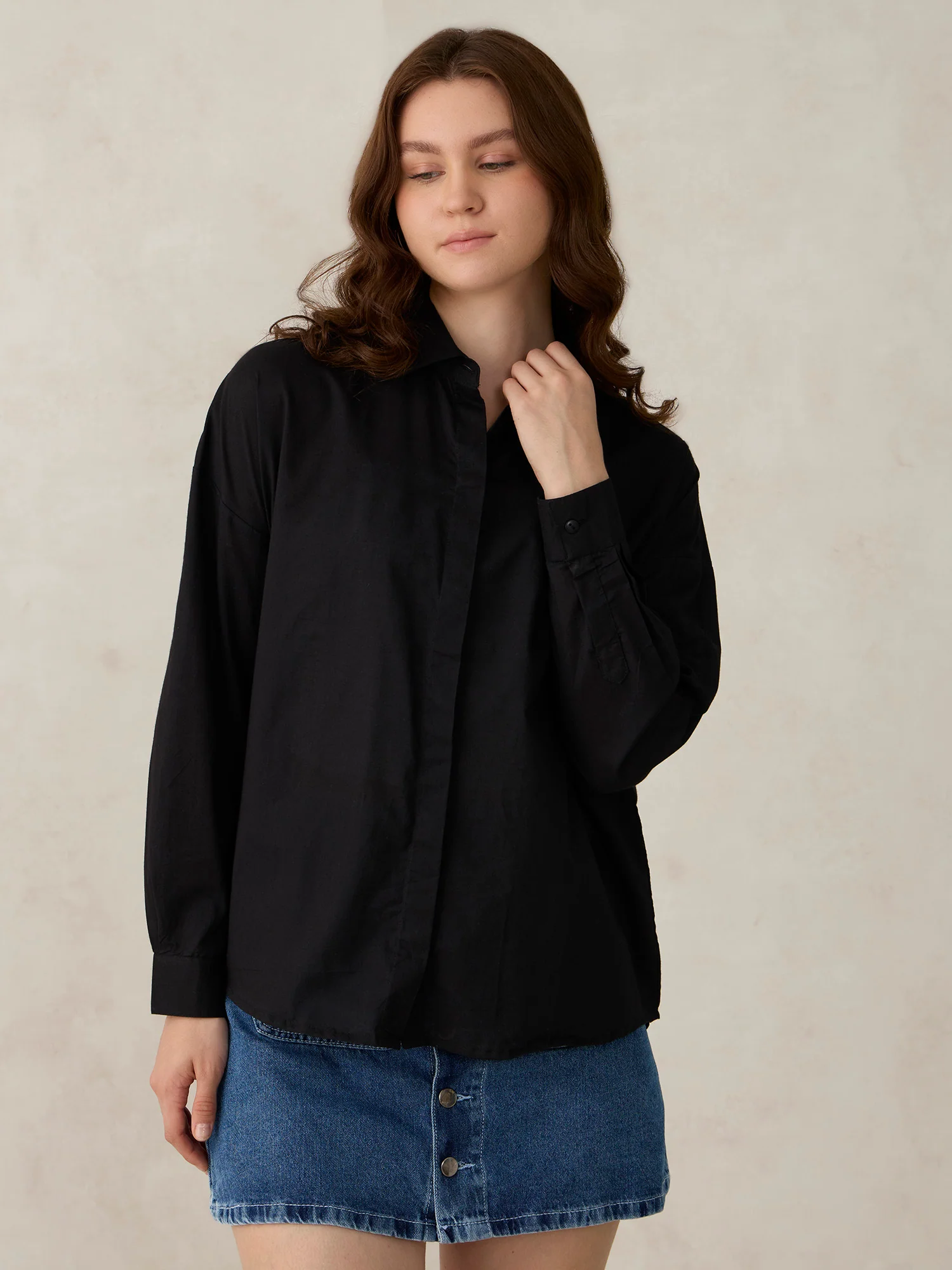 Black Oversized Shirt - Image 4