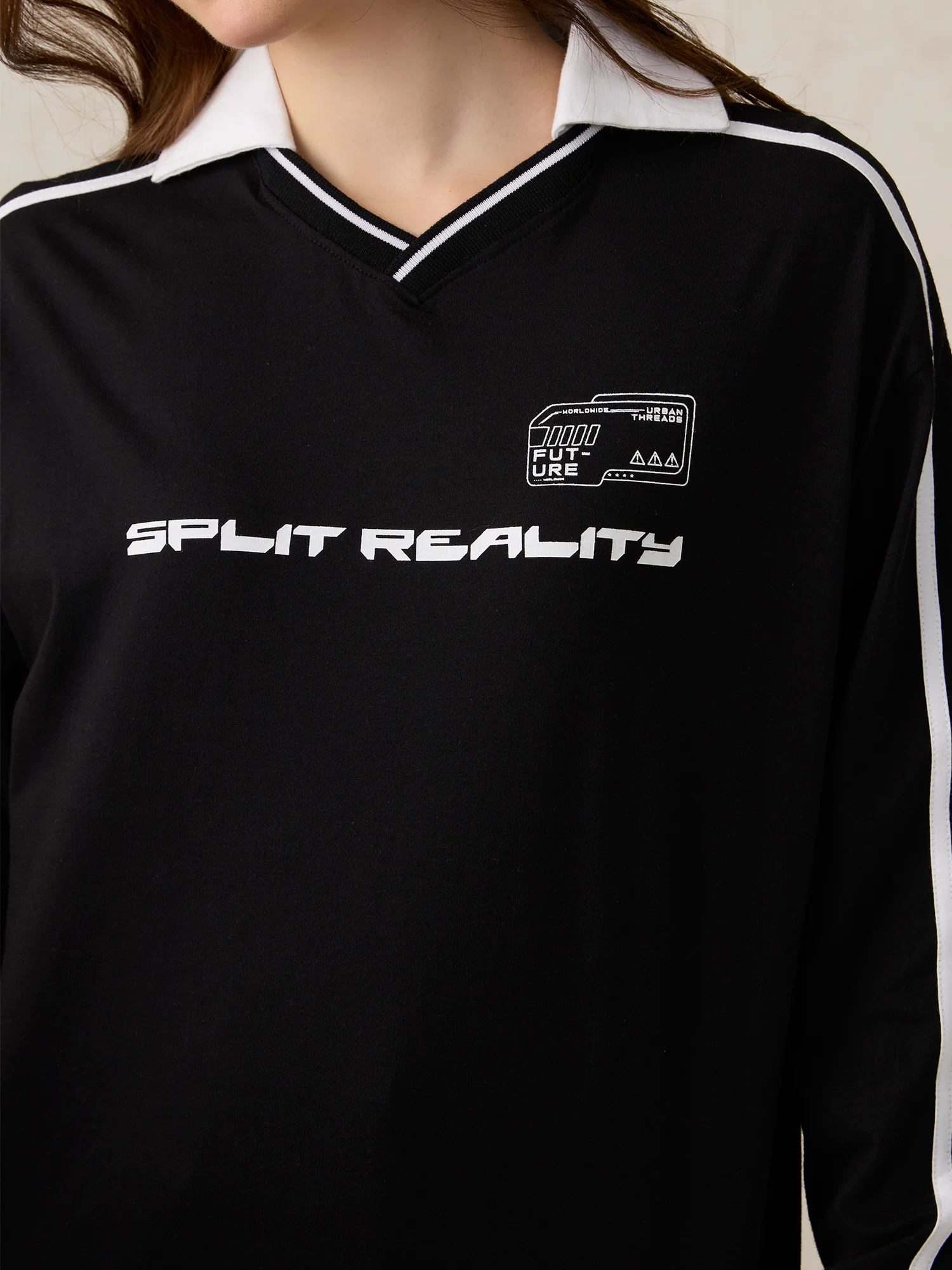 Black Varsity Graphic T-Shirt - Image 6