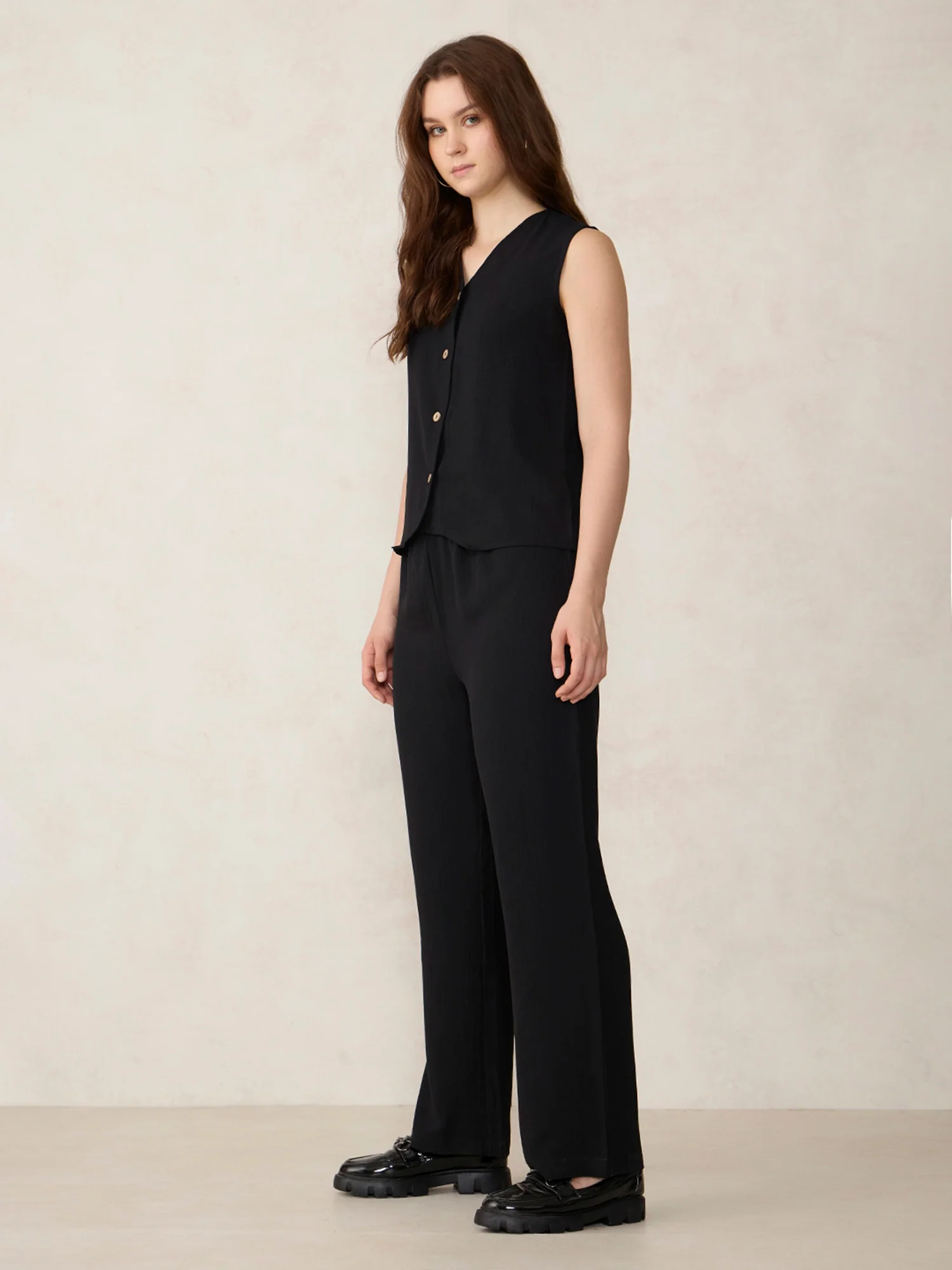 Black Waist Coat Trouser Co-Ord Set - Image 4