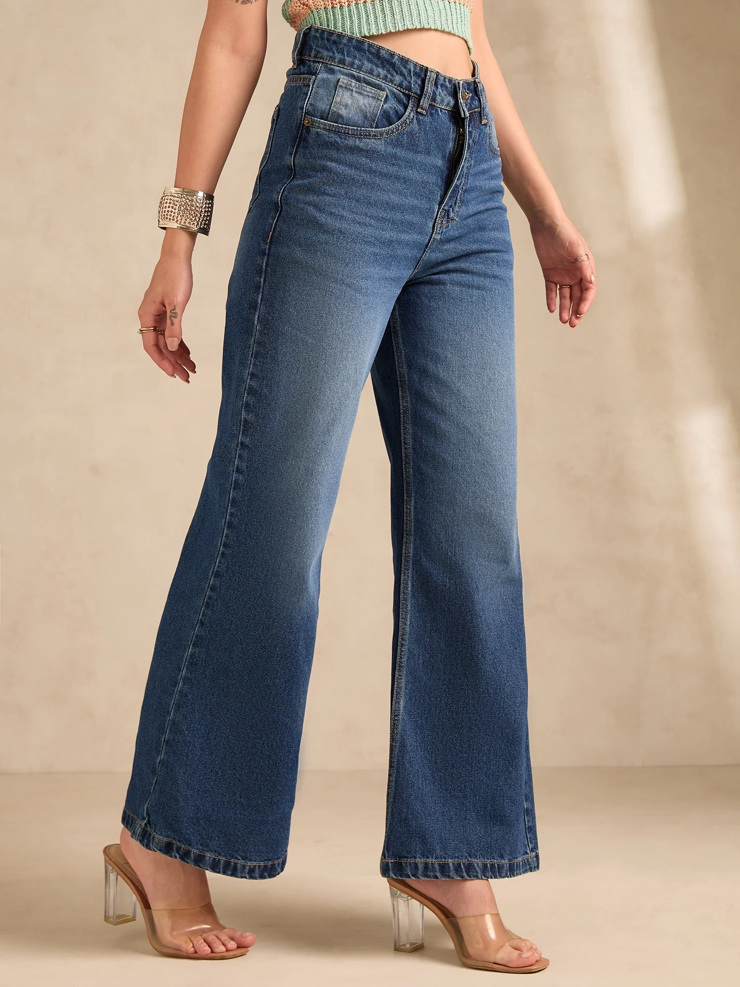 Blue Classic Straight Fit Jeans - Image 2