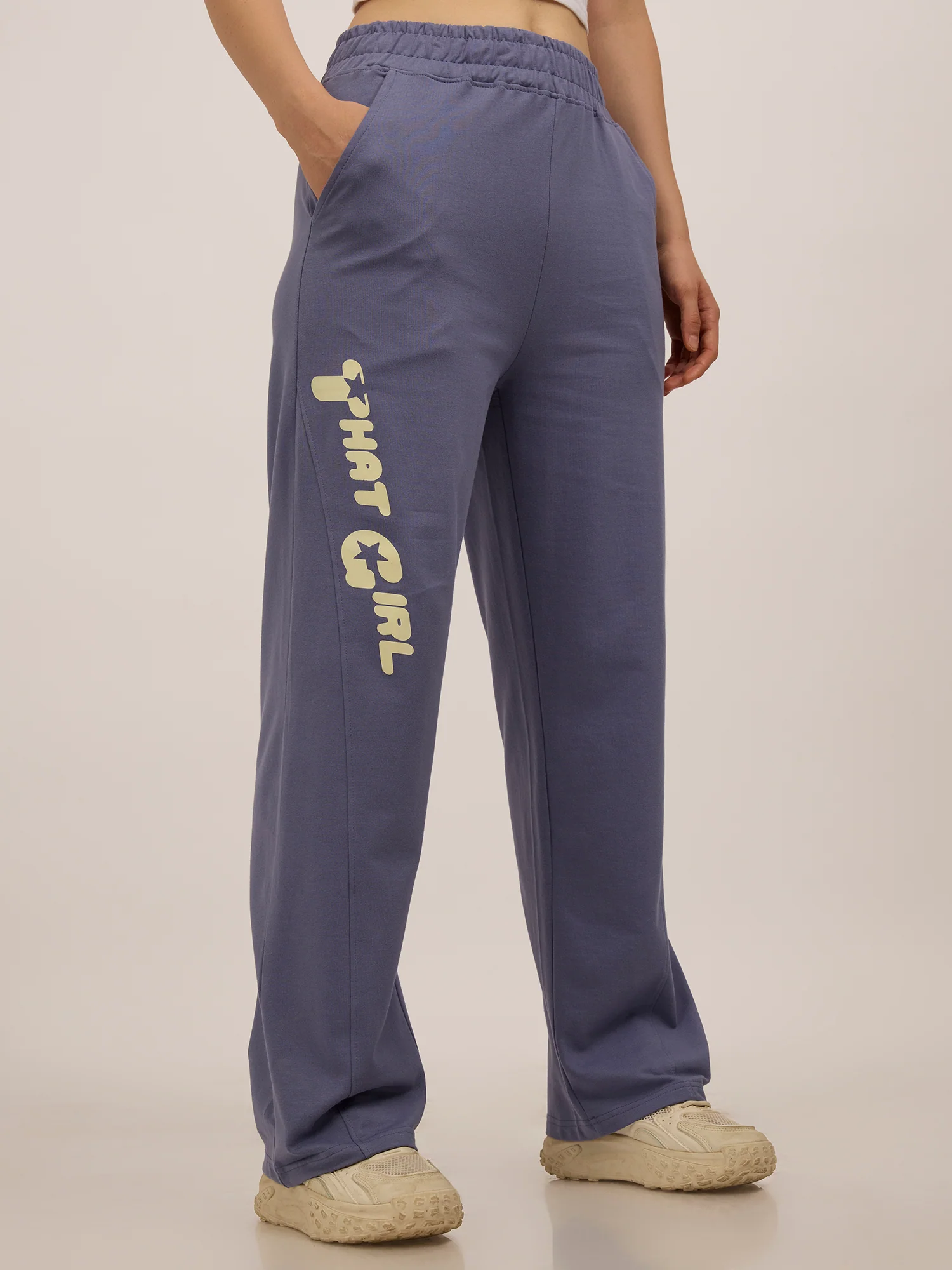 Blue Side Cut And Sew Joggers - Image 3