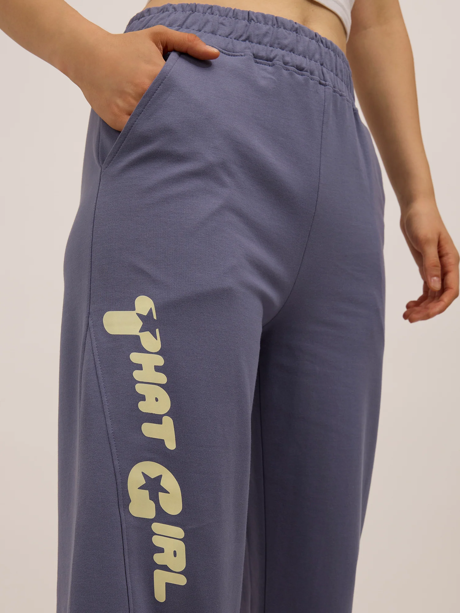 Blue Side Cut And Sew Joggers - Image 4