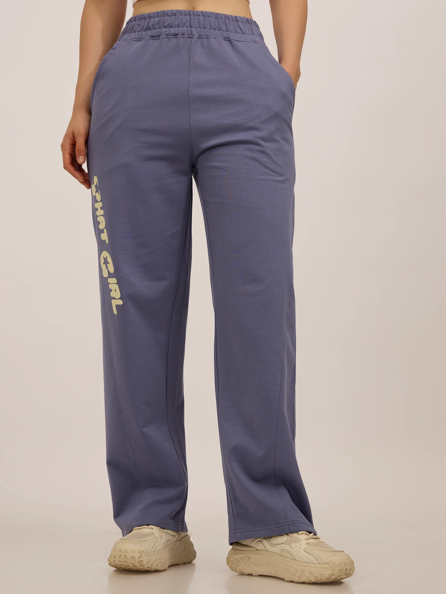 Blue Side Cut And Sew Joggers - Image 5