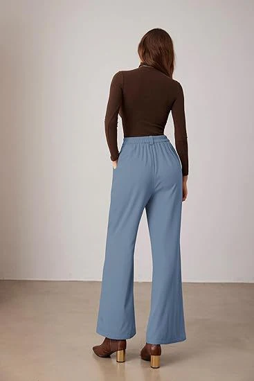 Blue Straight Fit Trouser - Image 2