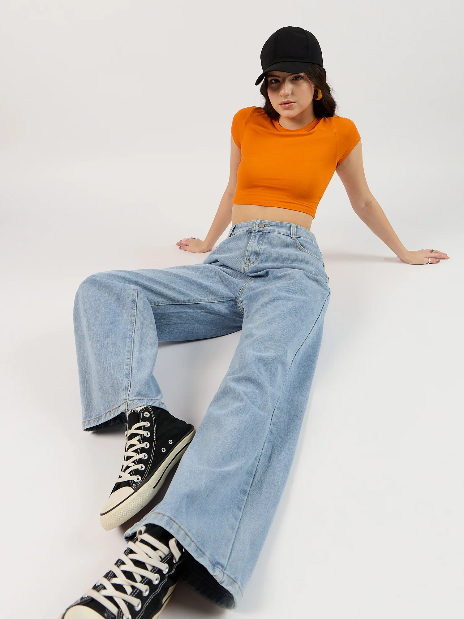 Solid Blue Straight Denim - Image 5