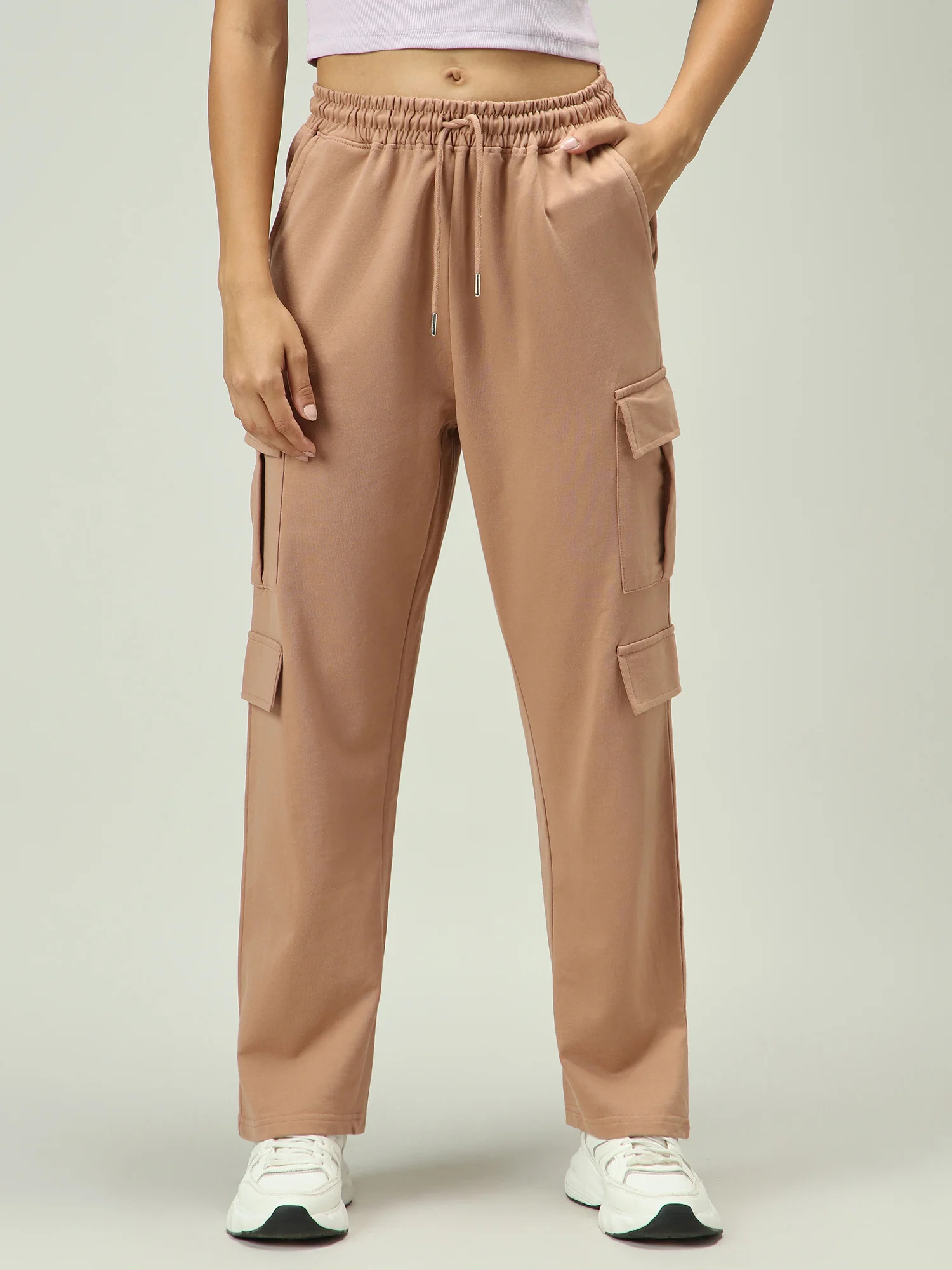 Brown Cargo Pocket Sweatpants - Image 6