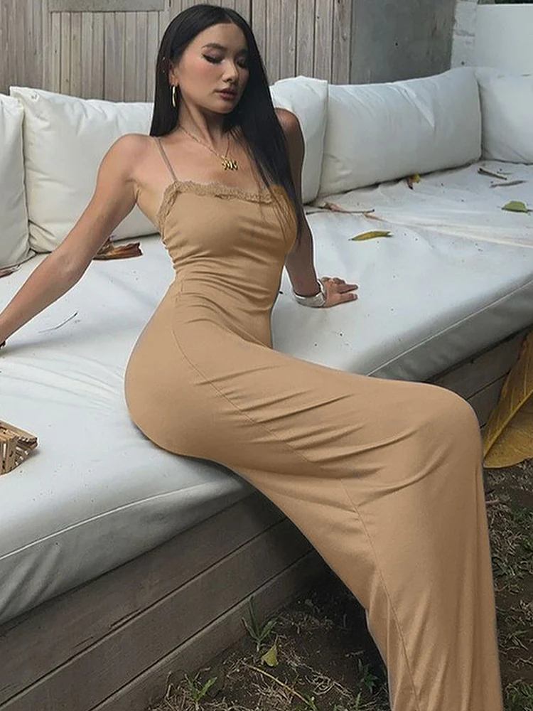 Brown Slip Bodycon Dress - Image 2