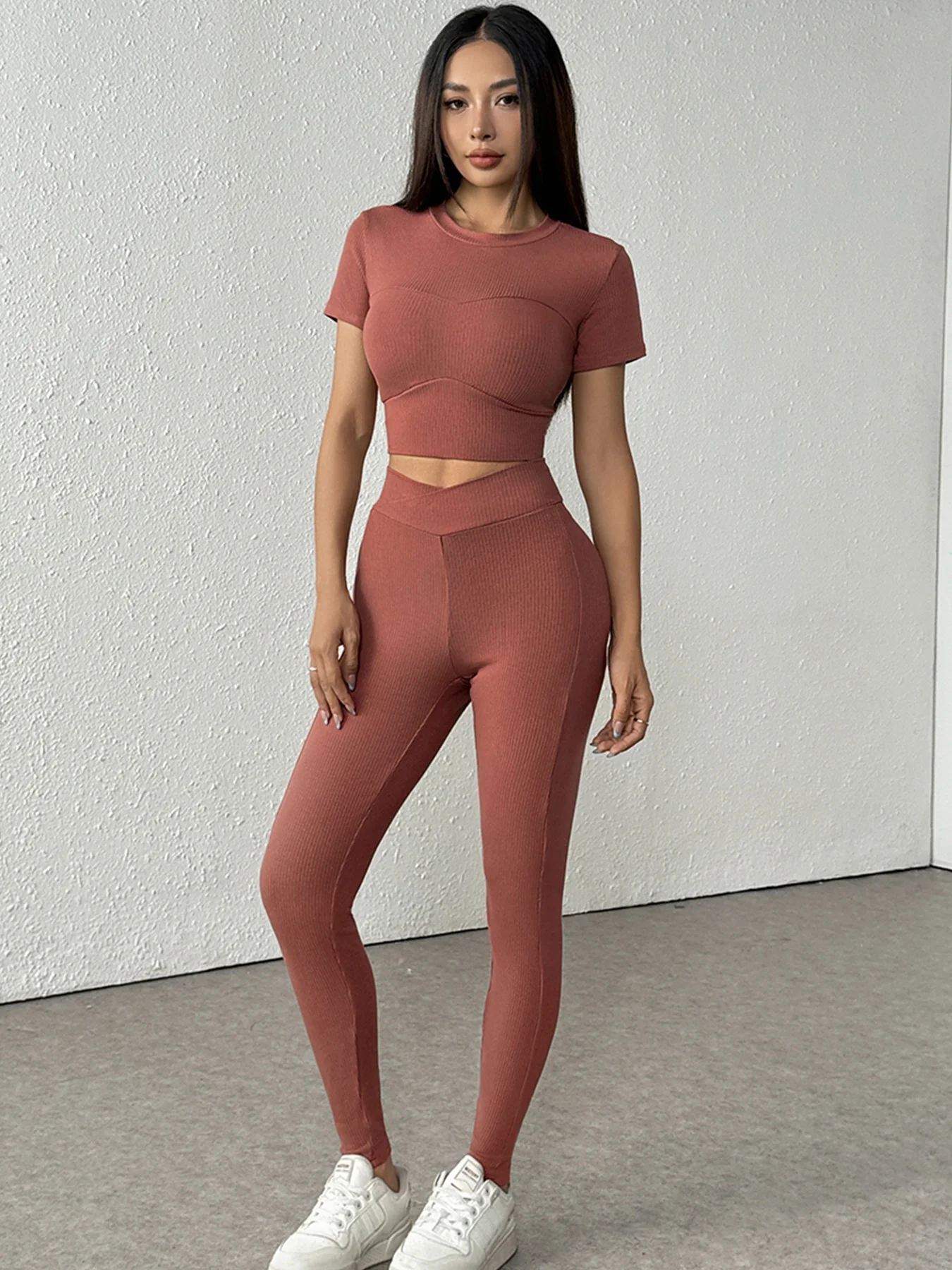 Brown Top And Pant Co-Ord Set - Image 3