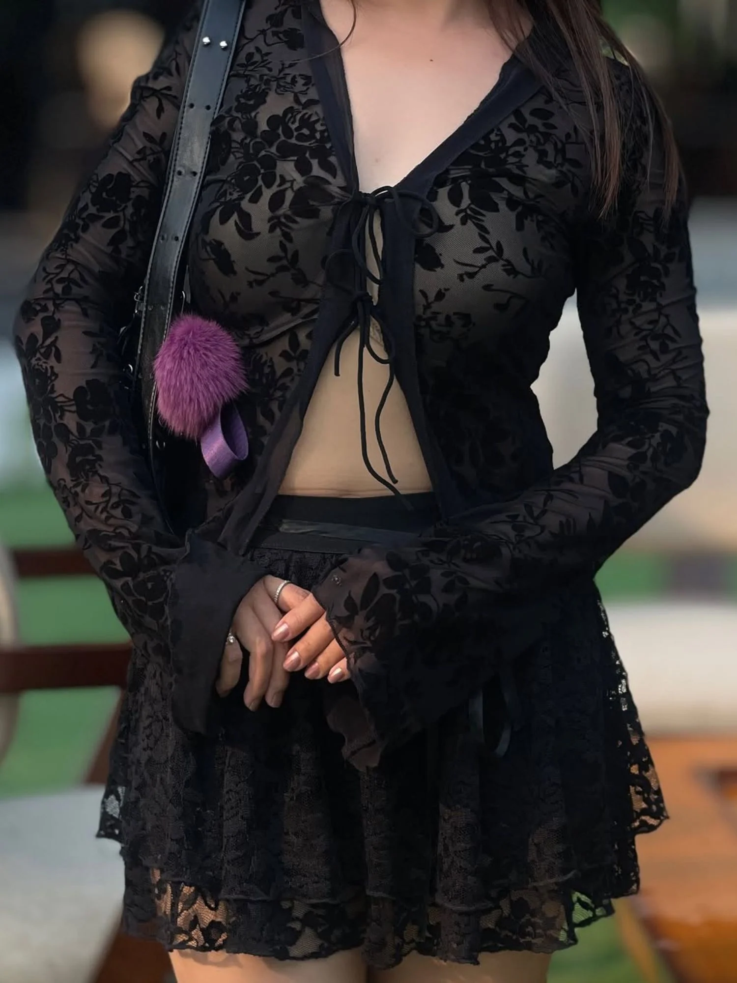Black Lace Shrug - Image 3