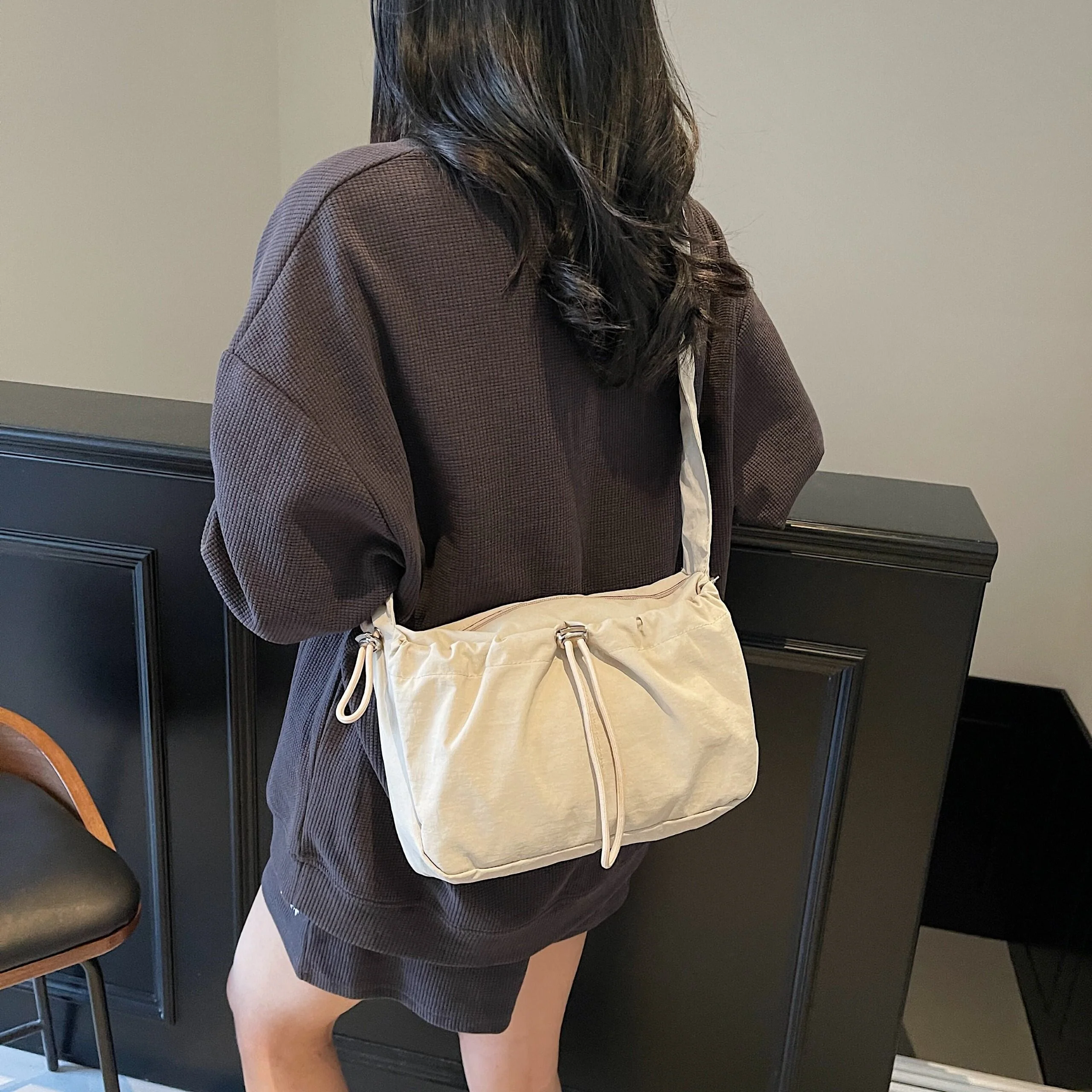 Cream Shopper Shoulder Bag - Image 4