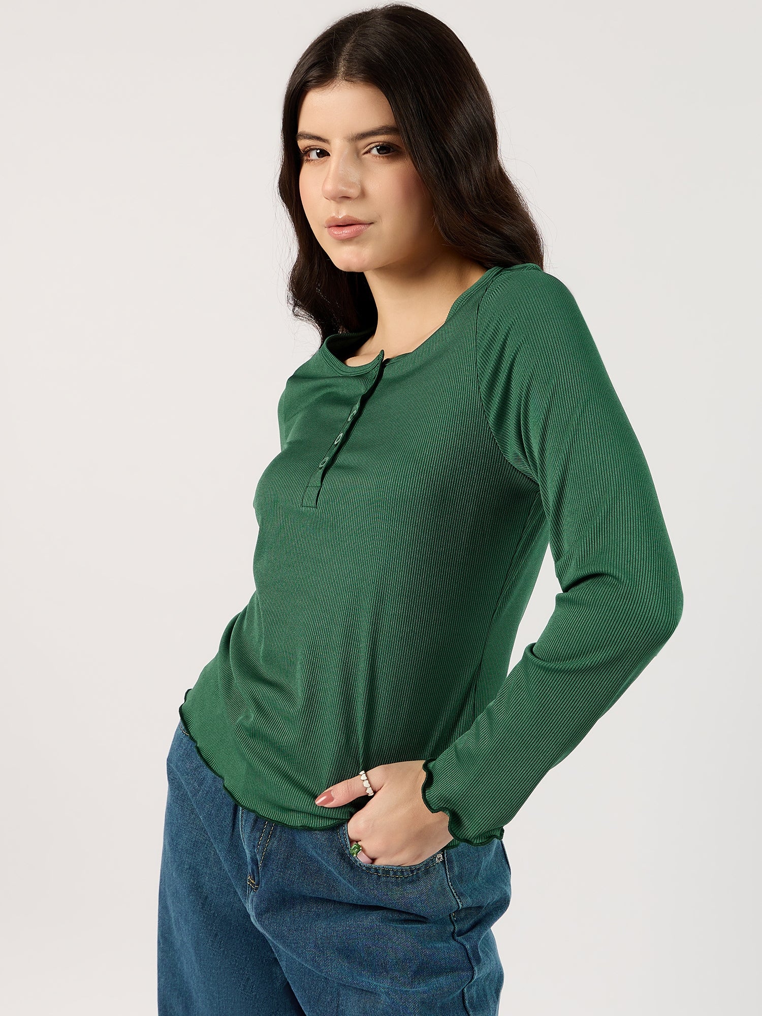Green Knit Top - Image 3