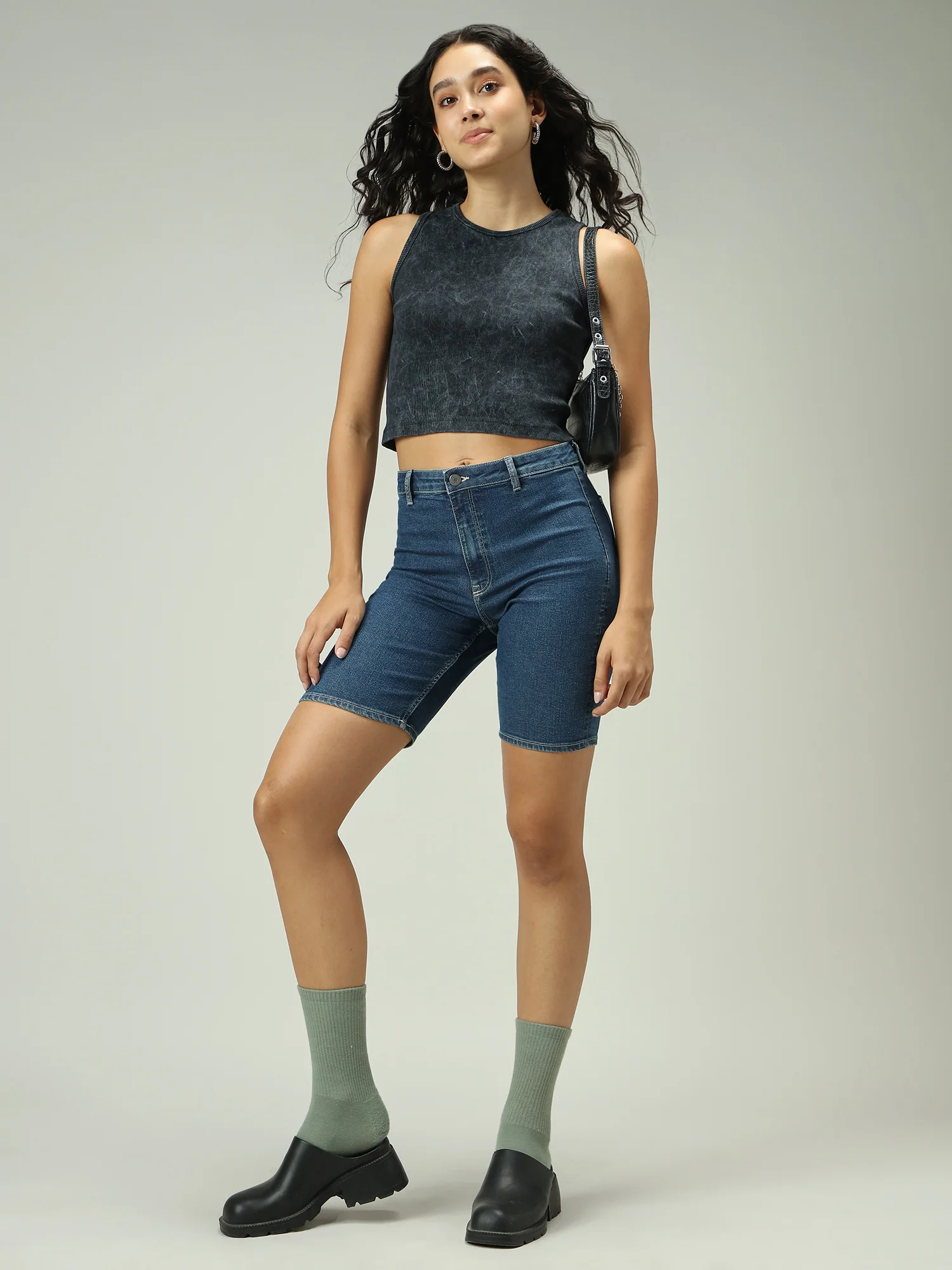 Grey Acid Wash Tank Top - Image 3