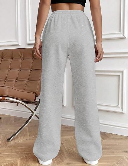 Grey Elasticated Regular Fit Drawstring Joggers - Image 2