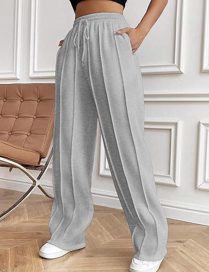 Grey Elasticated Regular Fit Drawstring Joggers - Image 3