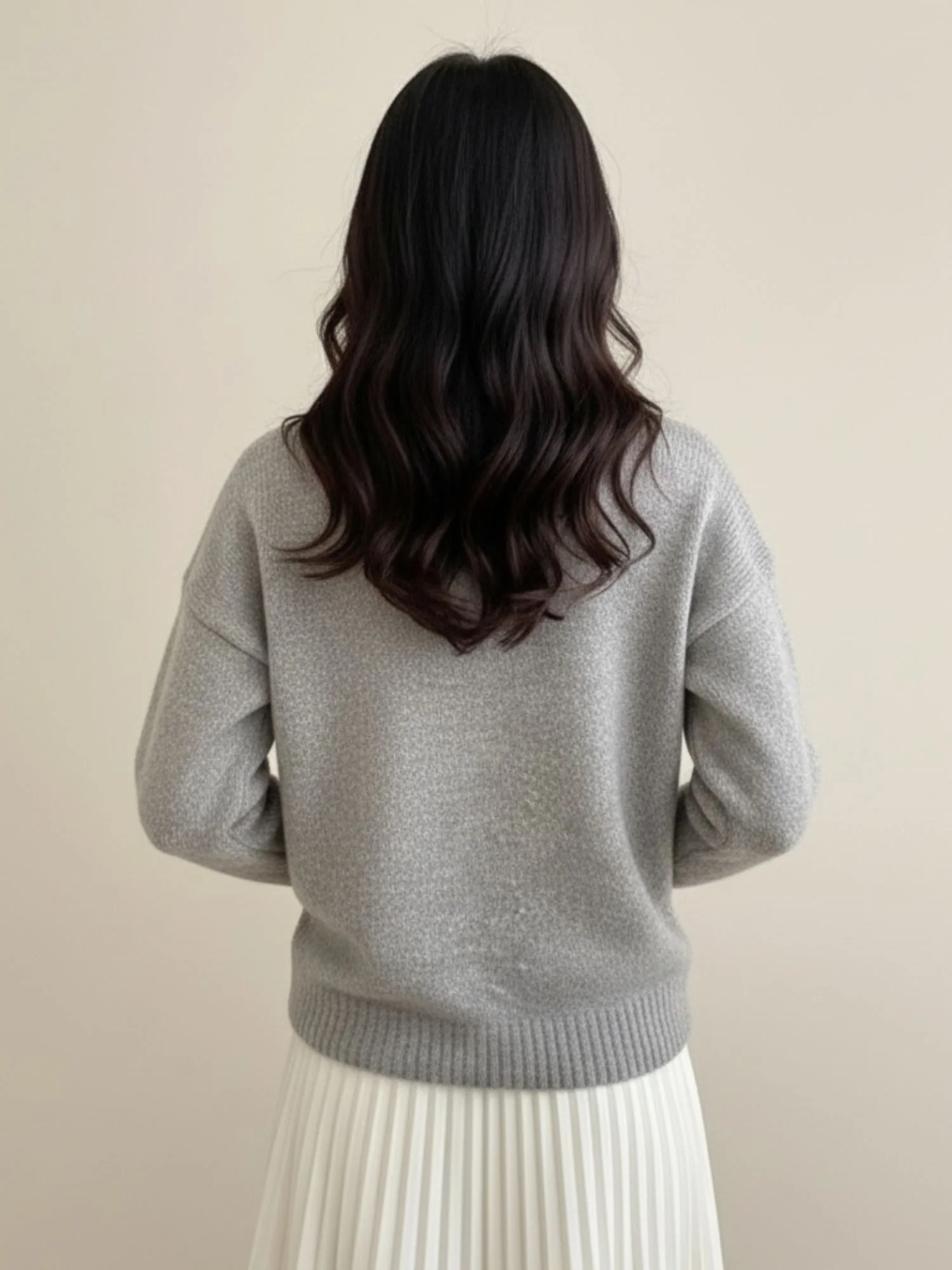 Grey Full Sleeve Studded Sweaters - Image 2