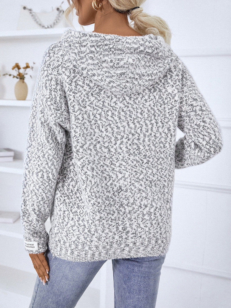 Grey Full Sleeves Textured Cardigan - Image 2