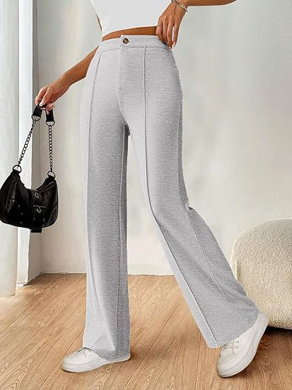 Grey Regular Fit Pants - Image 3