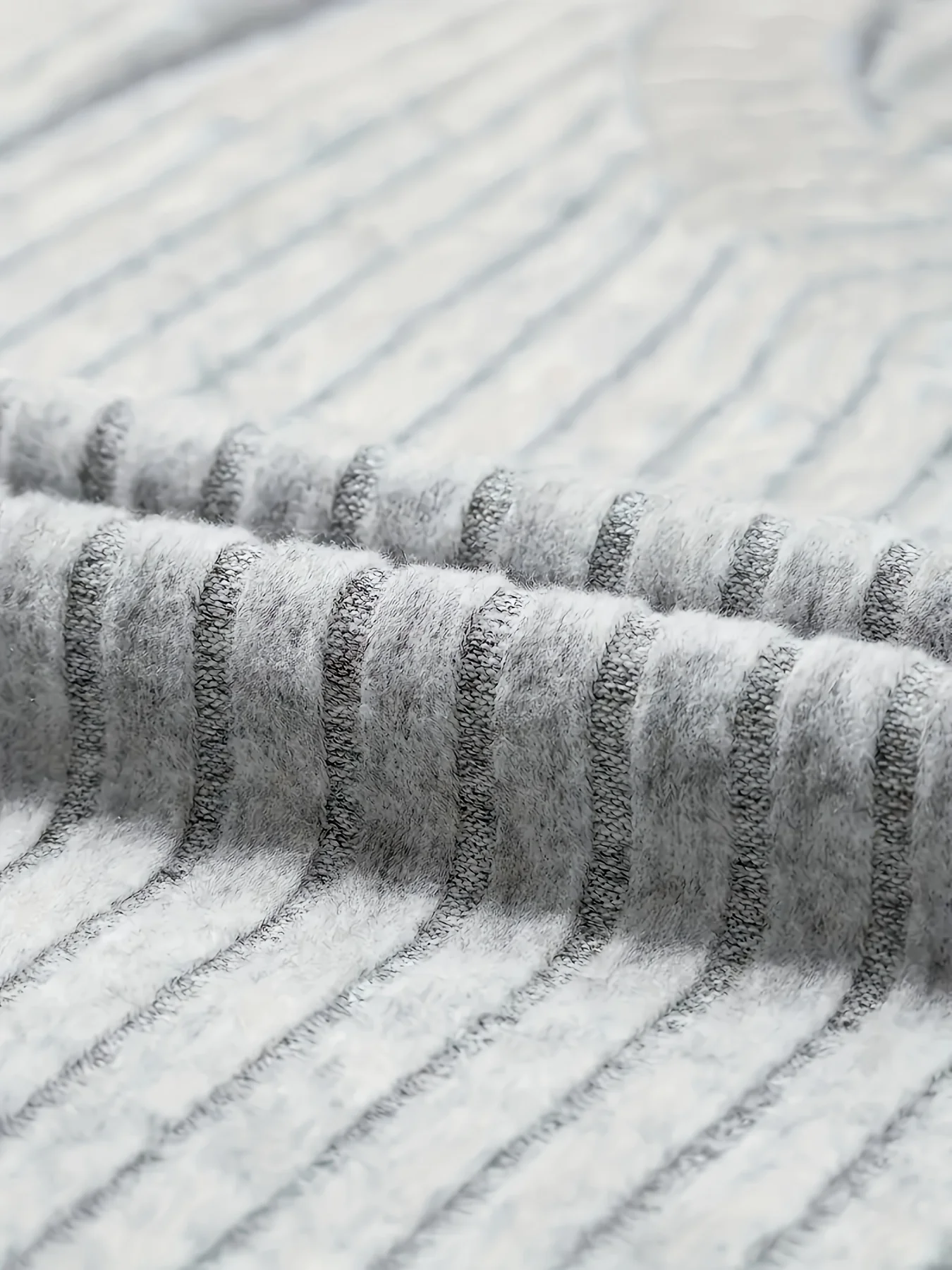 Grey Wide Ribbed Top - Image 2