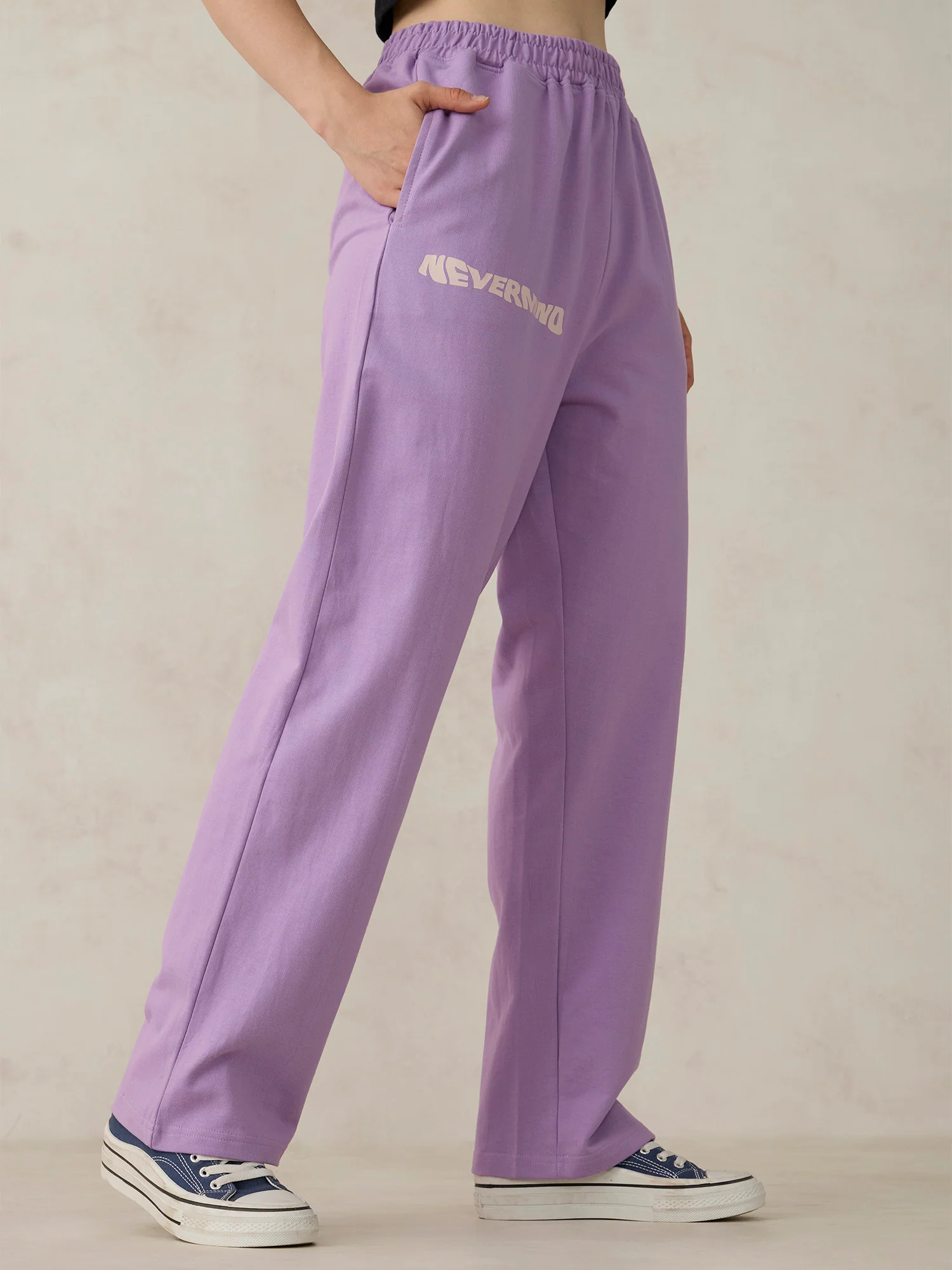 Lilac V Waistband Sweatpants - Image 4