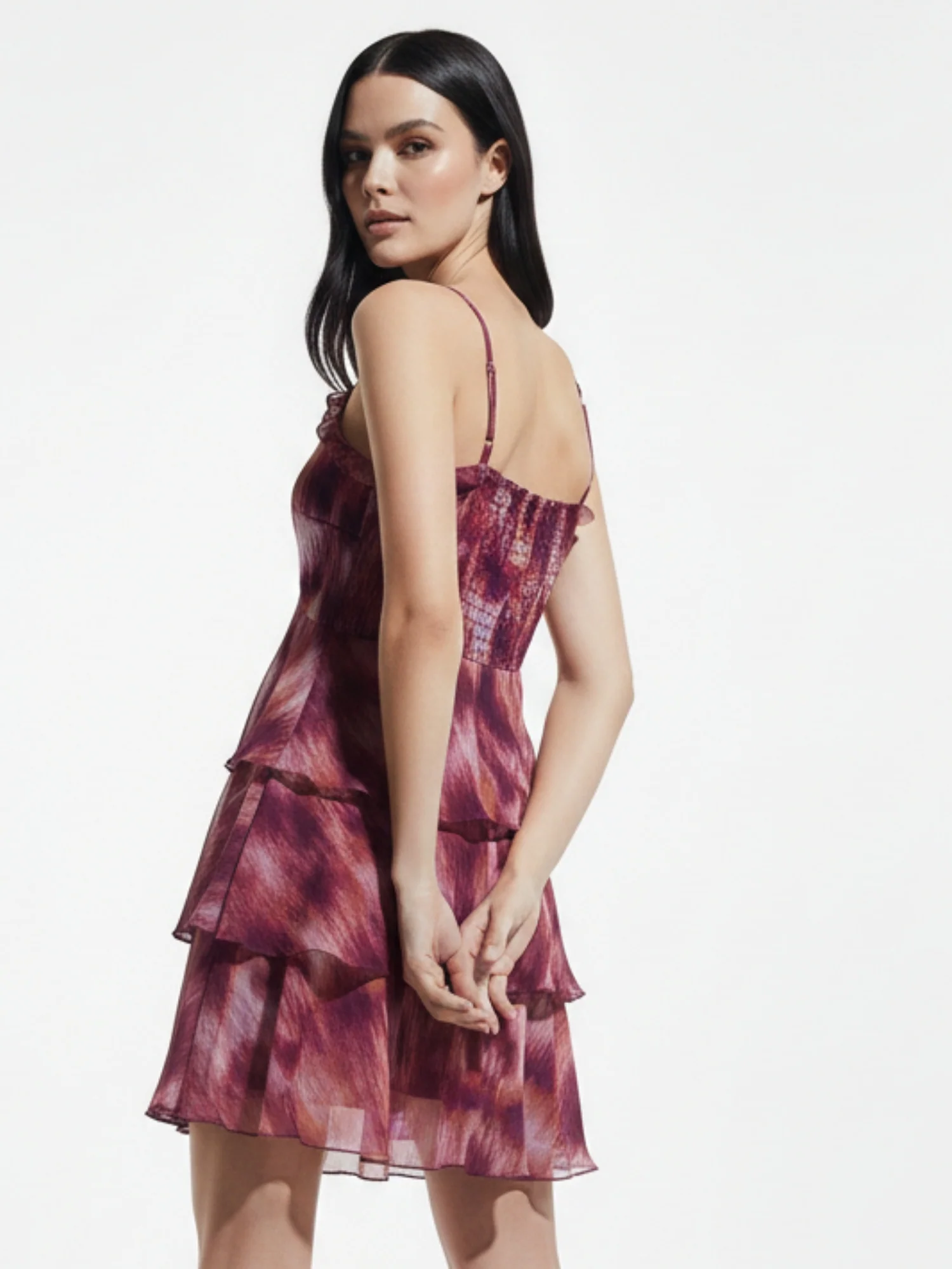 Multi Mini Tiered Dress - Image 4