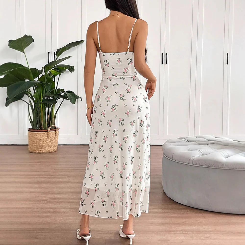 Multi Strappy Printed Maxi Dress - Image 2