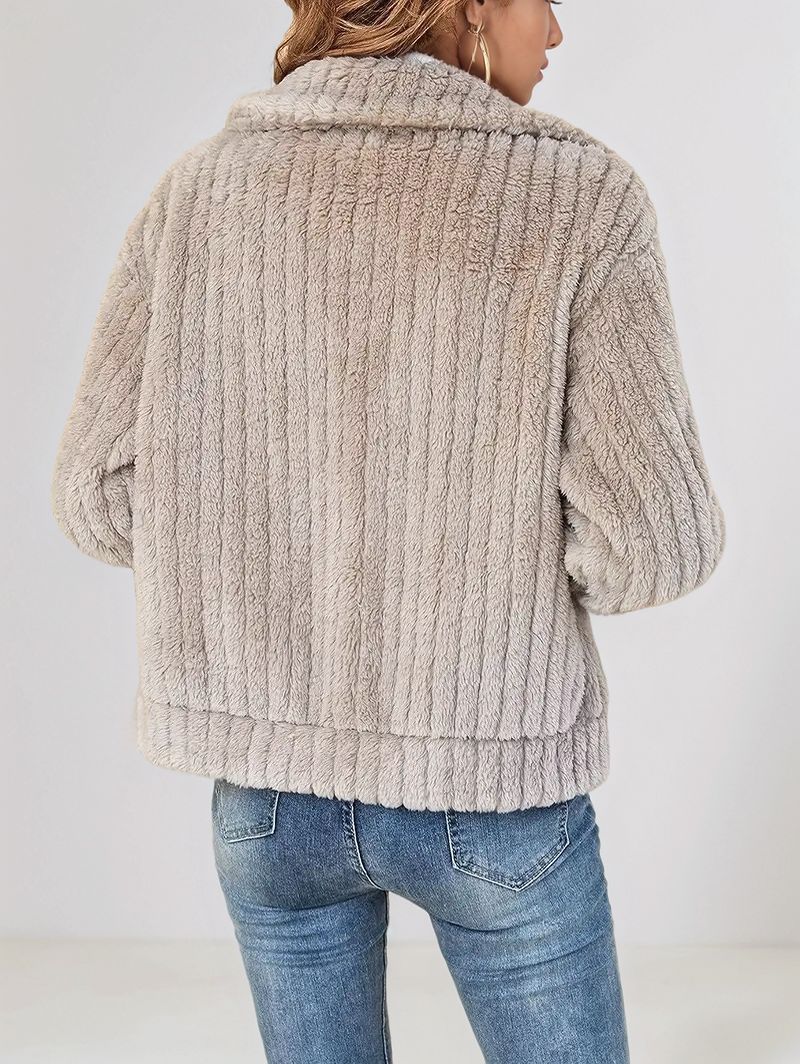 Nude Full Sleeve Textured Collared Jackets - Image 2