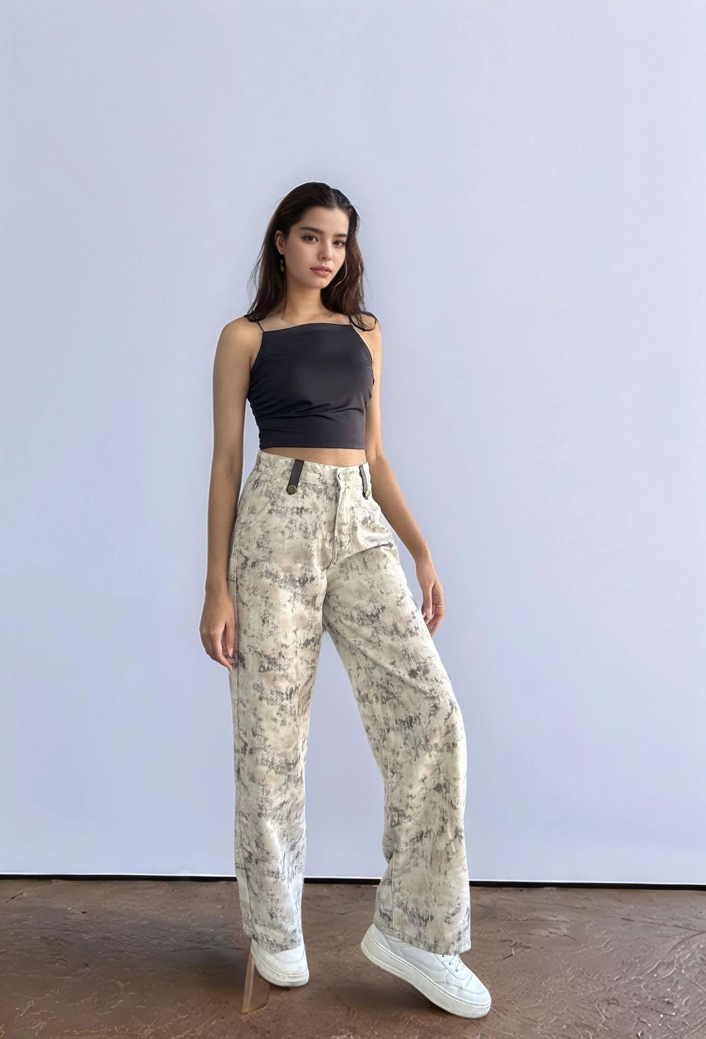 Off White Contrast Pocket Trouser - Image 2