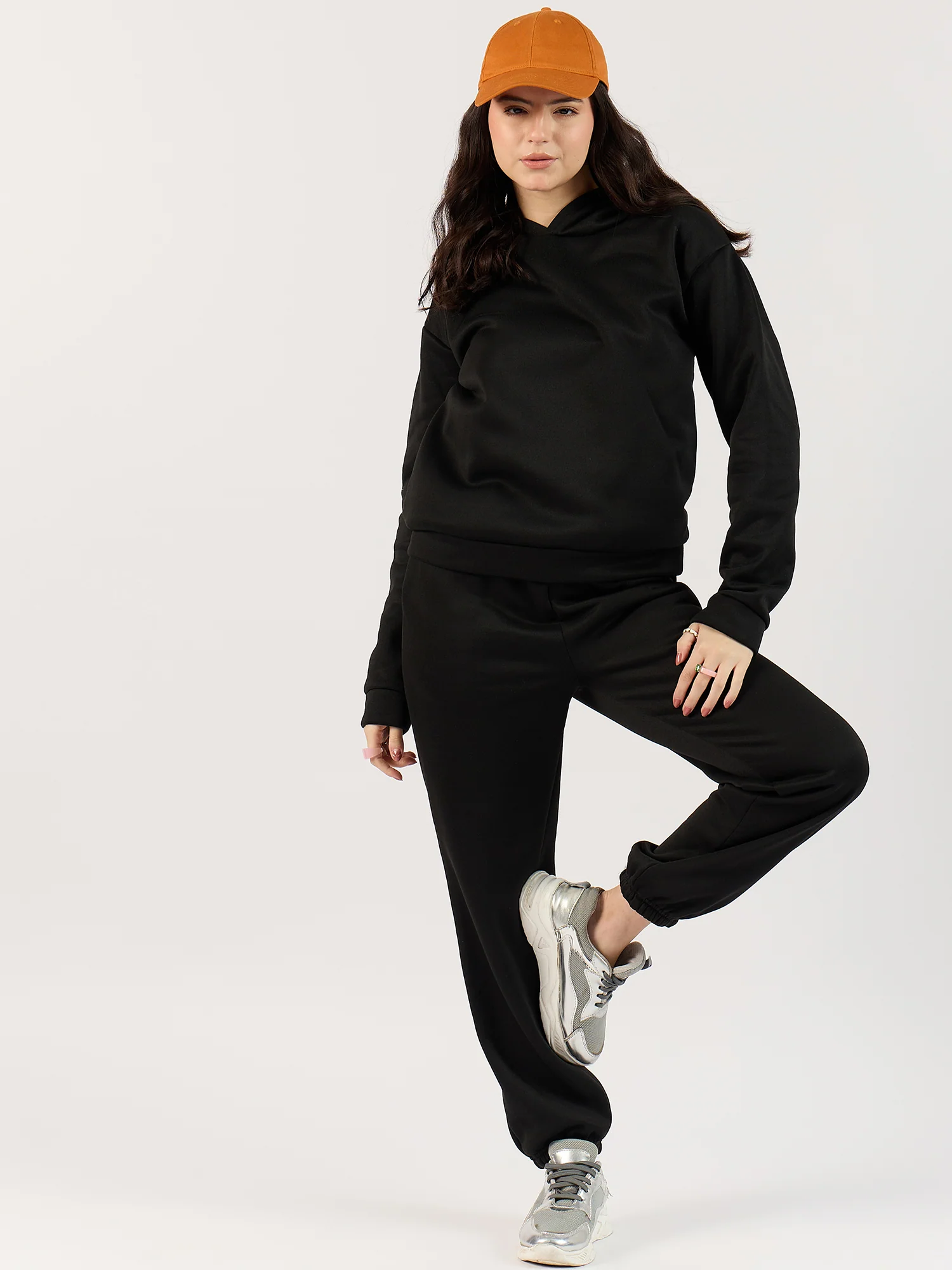 Black Oversized Hoodie Co-Ord Set - Image 4