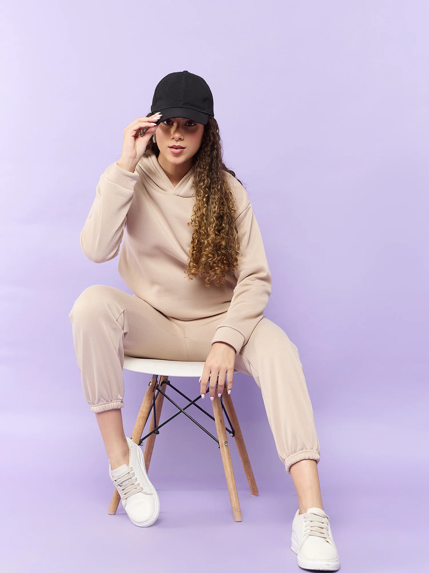Khaki Oversized Hoodie Co-Ord Set - Image 4