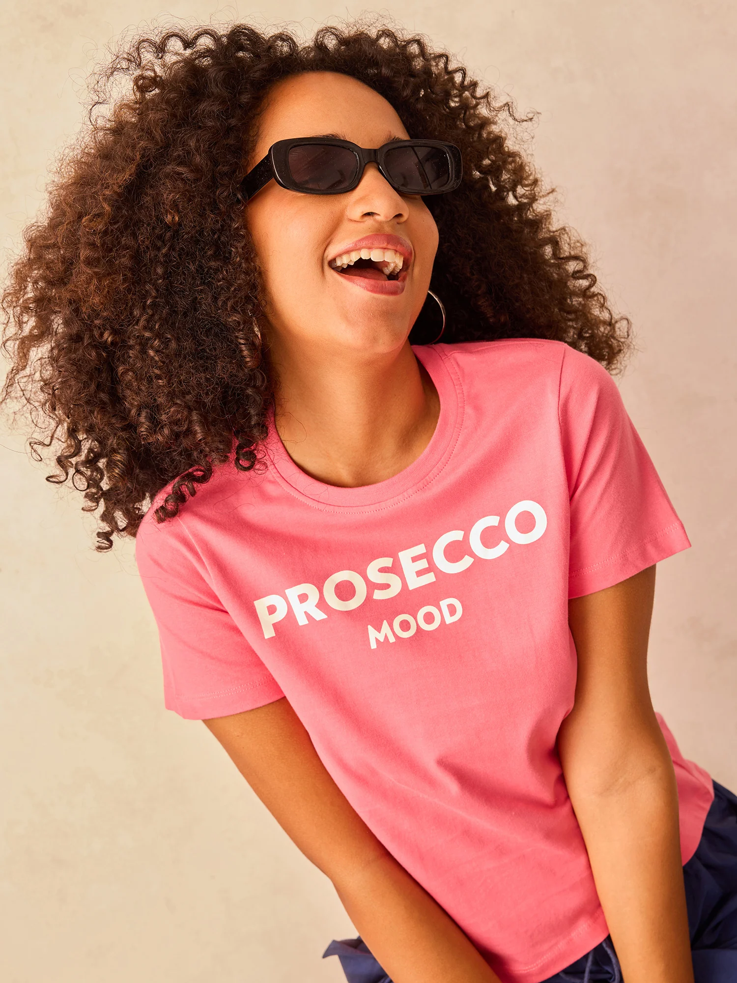 Pink Crew Neck Graphic Tshirt - Image 4