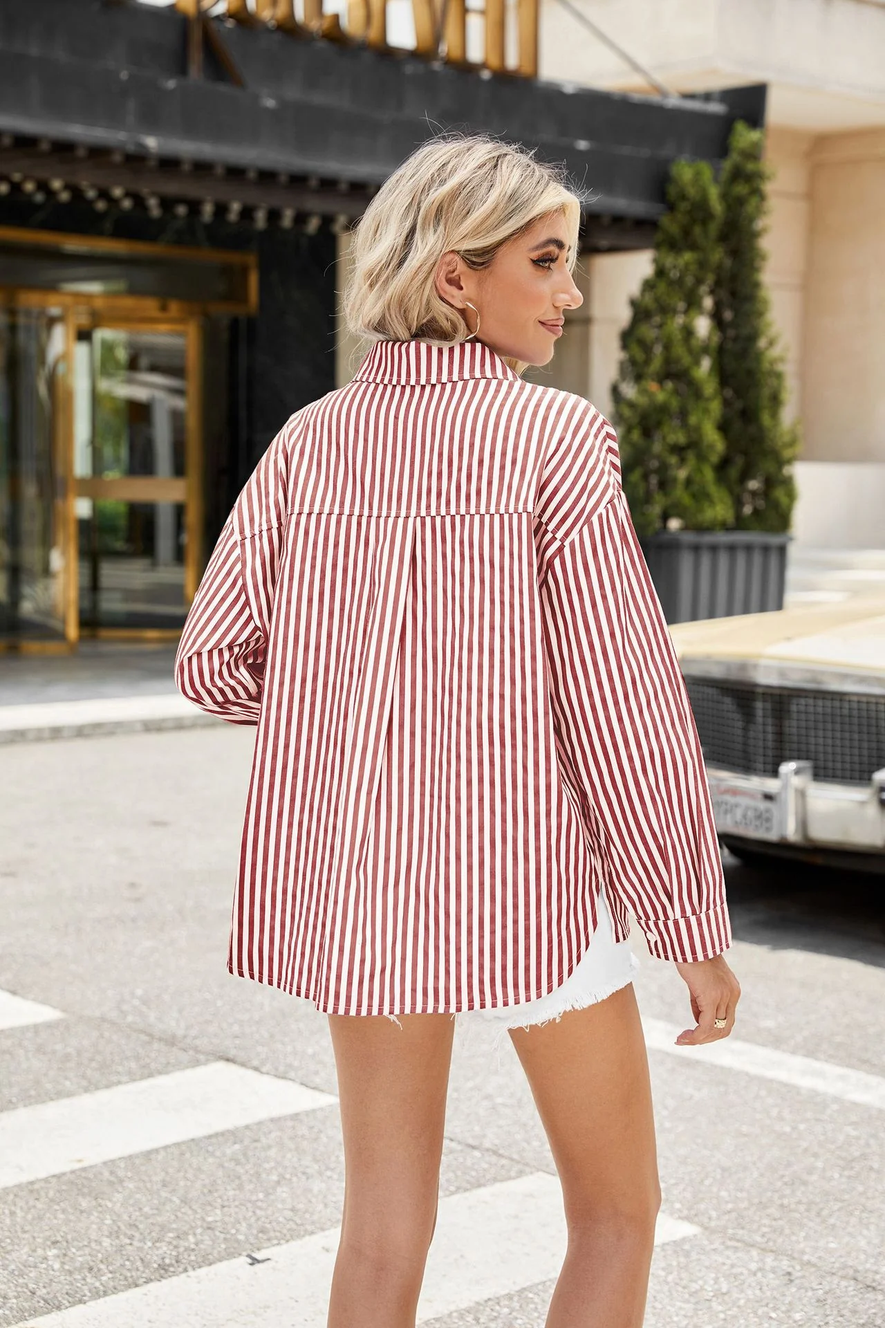 Pink Full Sleeve Front Buttoned Shirt - Image 2