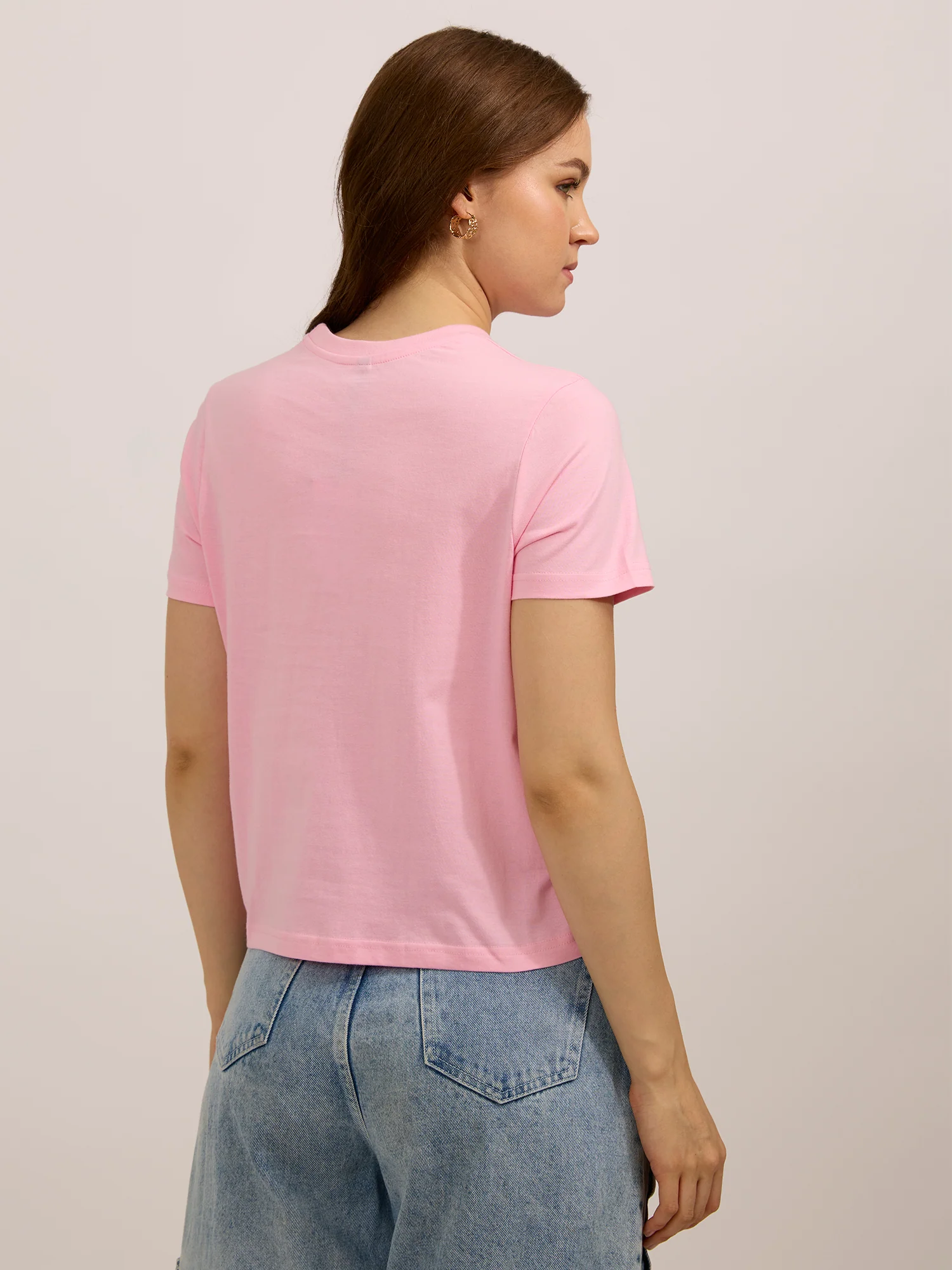 Pink Graphic Regular T-Shirt - Image 2