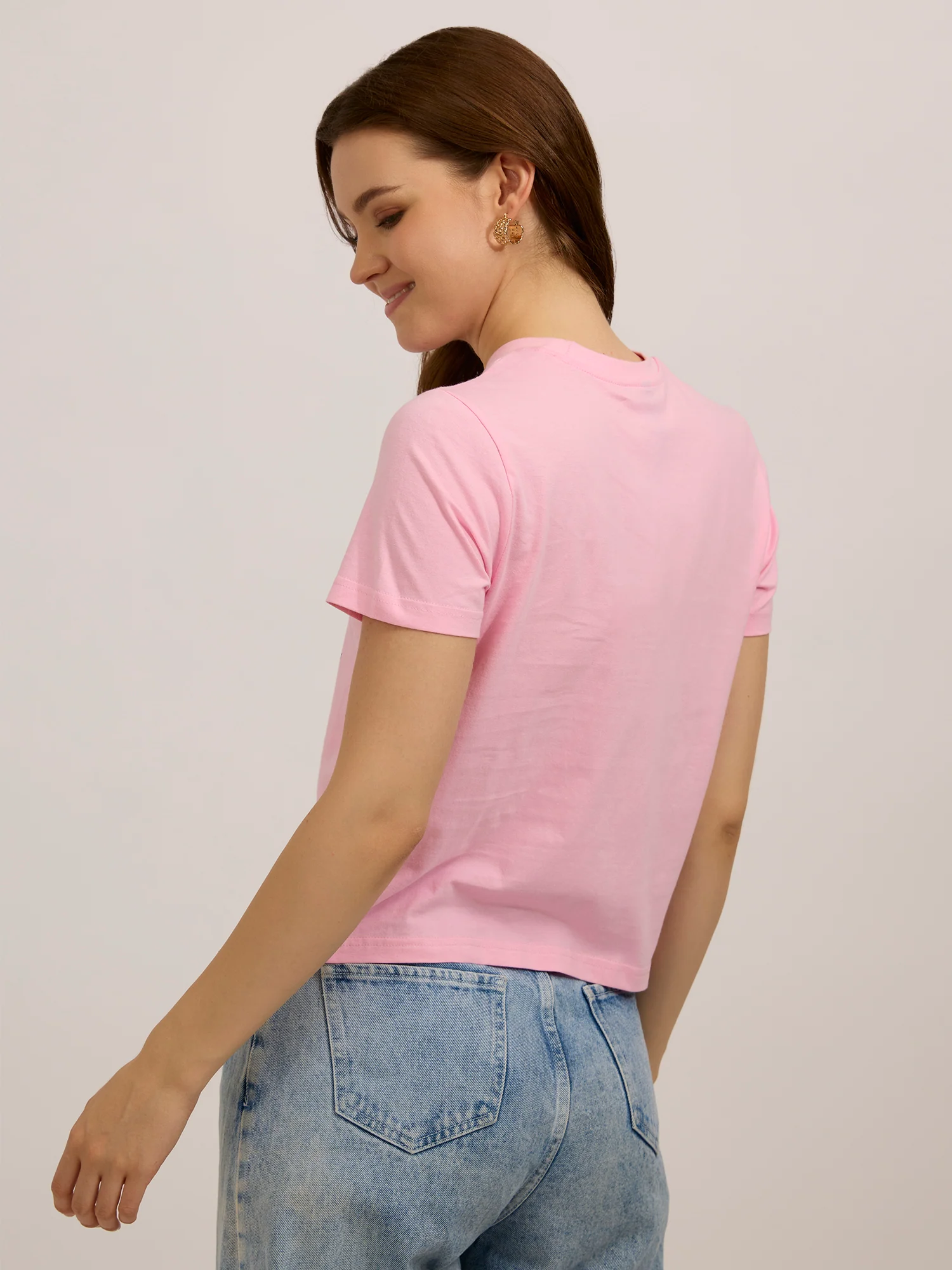 Pink Graphic Regular T-Shirt - Image 2