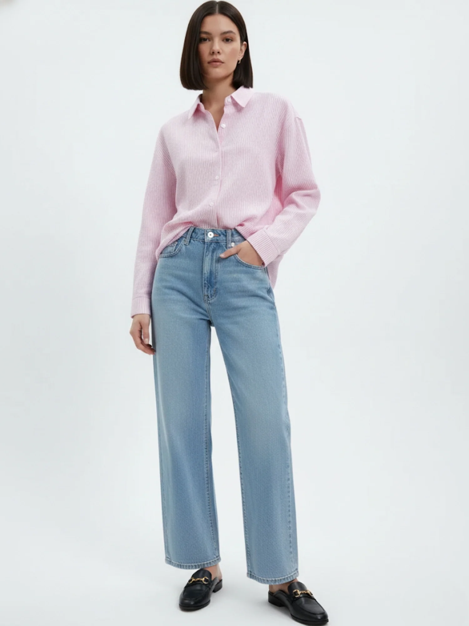 Pink Relaxed Front Buttoned Shirt - Image 4