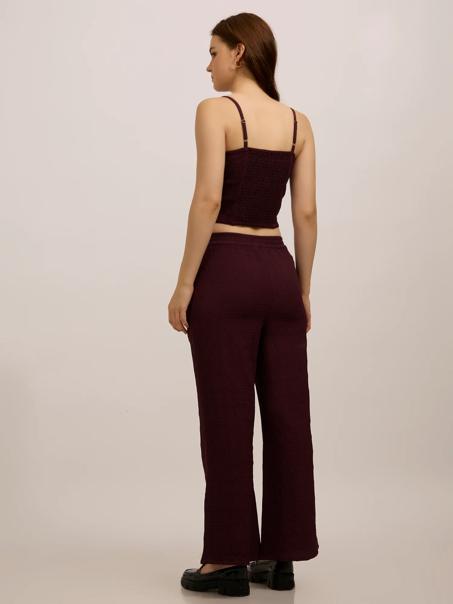 Maroon Top & Pant Vacay Co-Ord Set - Image 2