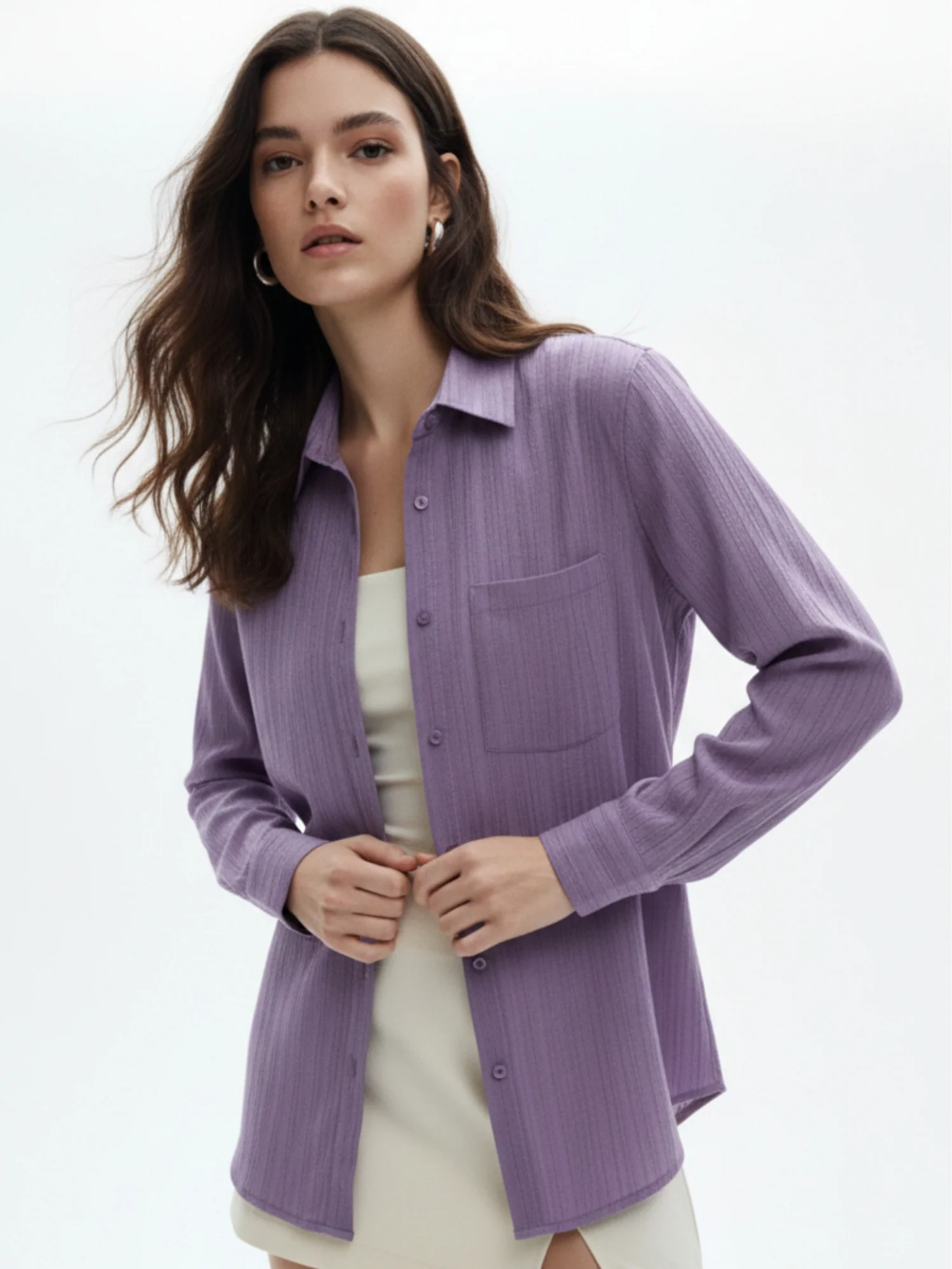Purple Relaxed Fit Shirt - Image 3
